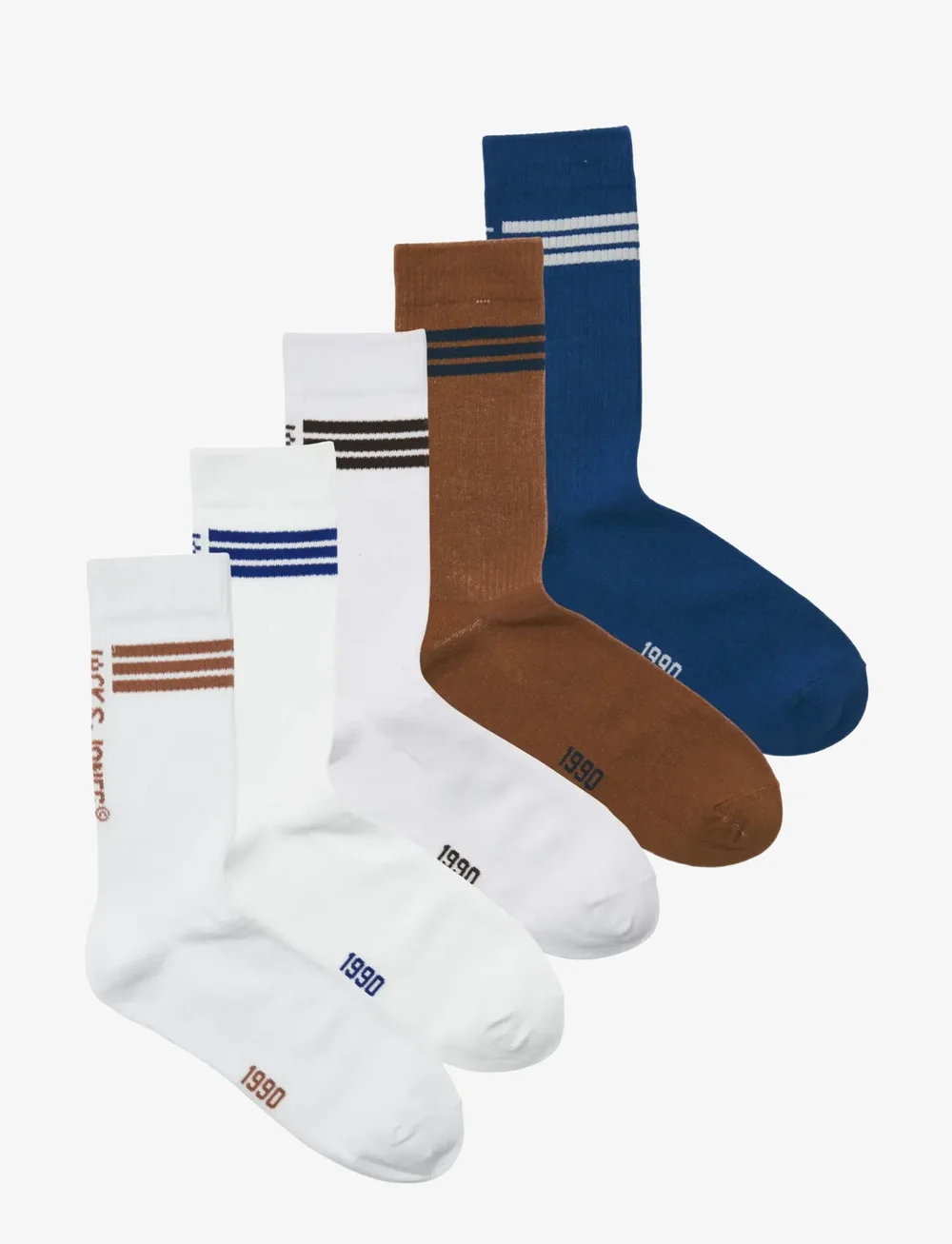 Jack & Jones - JACJACE TENNIS SOCKS 5 PACK JNR - chaussettes - white - 0