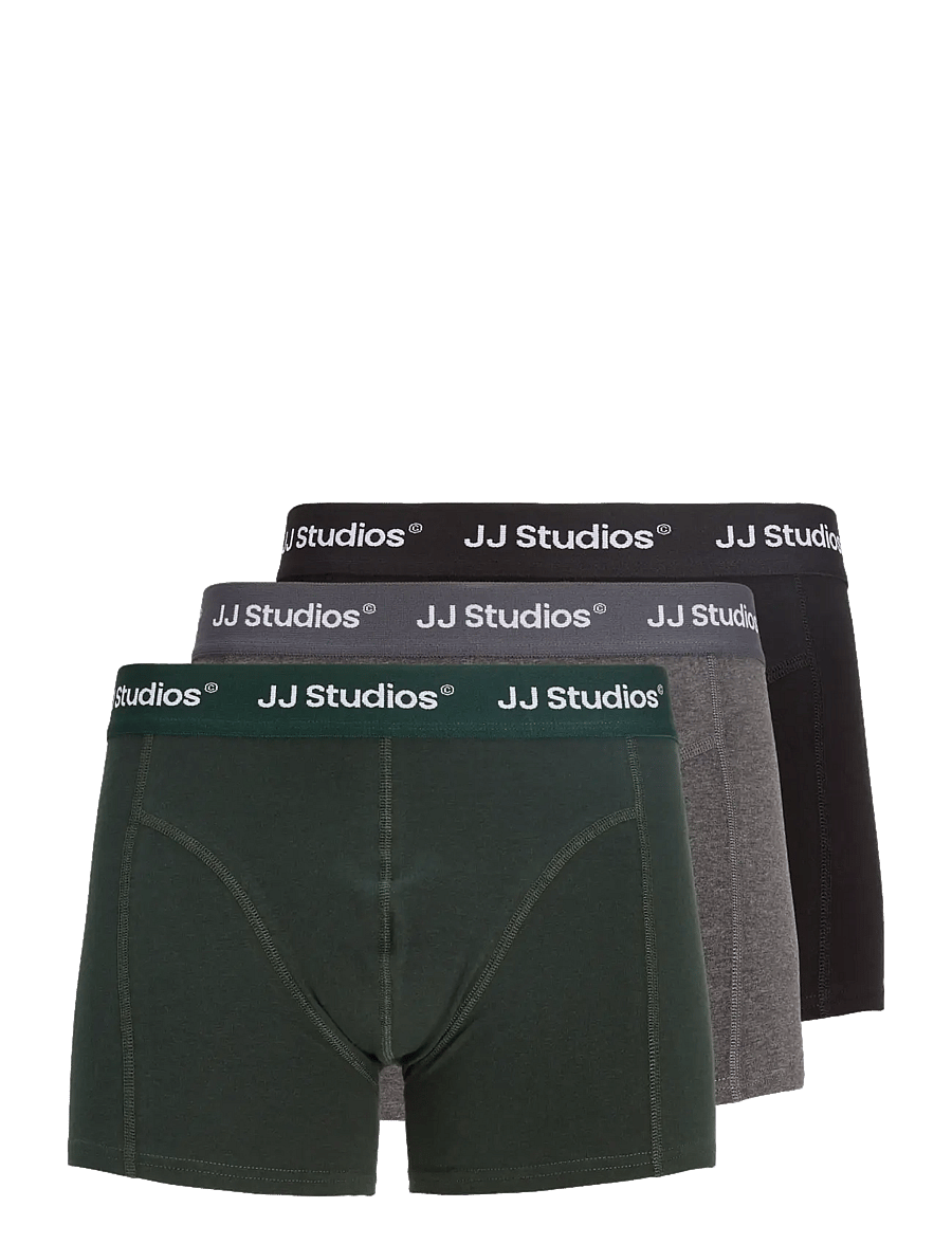 Jack & Jones - JACSOHO SOLID TRUNKS 3 PACK JNR SN - black - 0