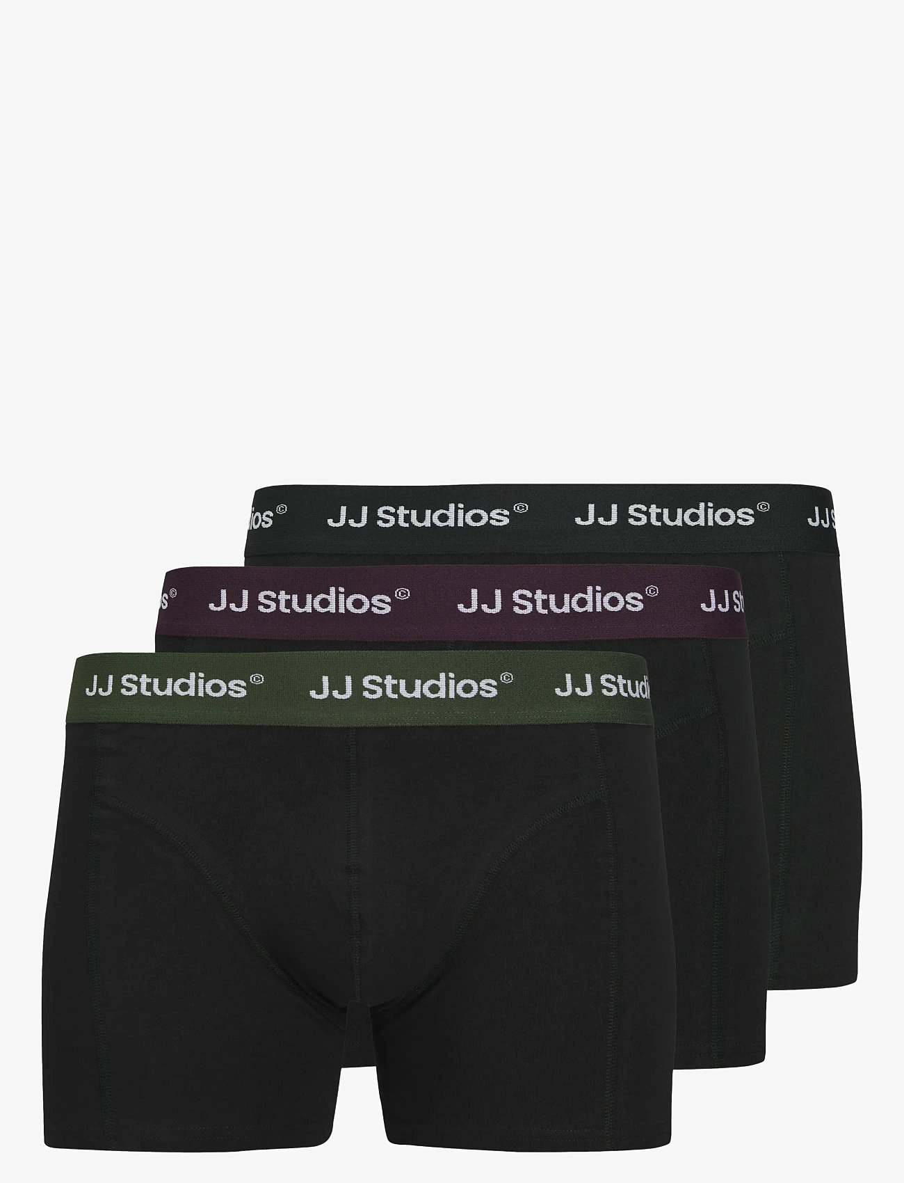Jack & Jones - JACSOHO SOLID TRUNKS 3 PACK JNR SN - püksid - black - 0
