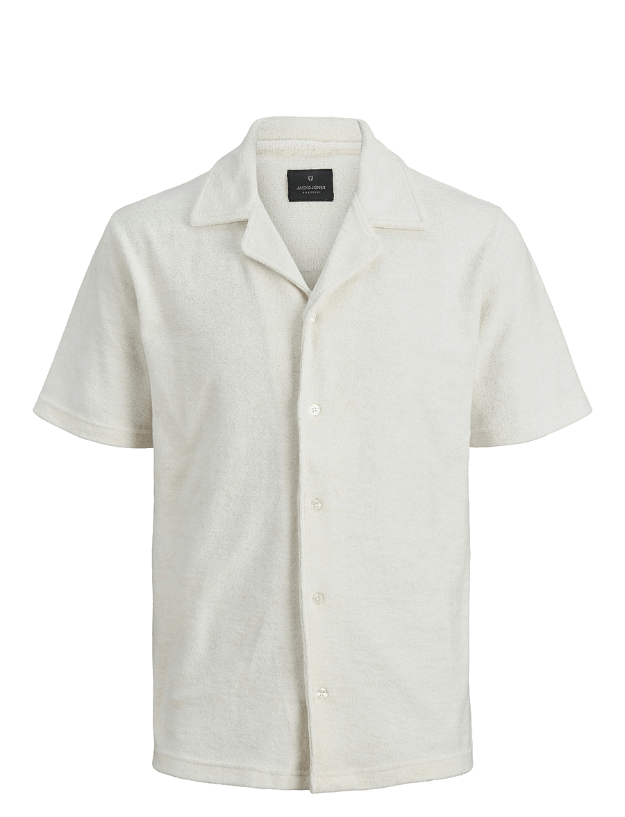 Jack & Jones - JPRBLABEN SS SHIRT JNR - lühikeste varrukatega särgid - cloud dancer - 0