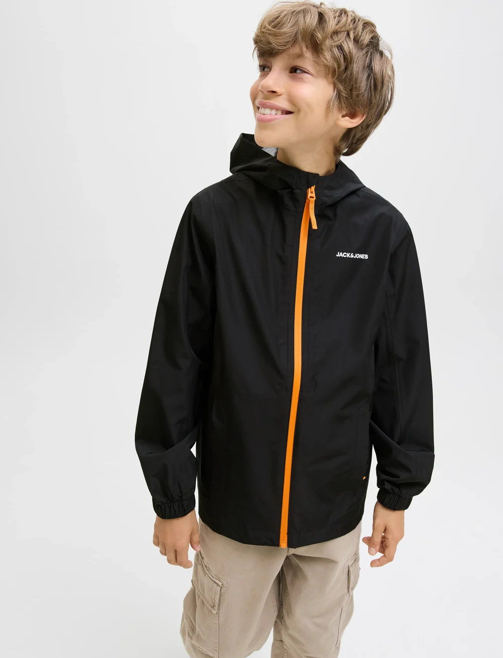 Jack & Jones - JJEFLYNN RAIN JACKET SN JNR - vihmajoped - black - 4