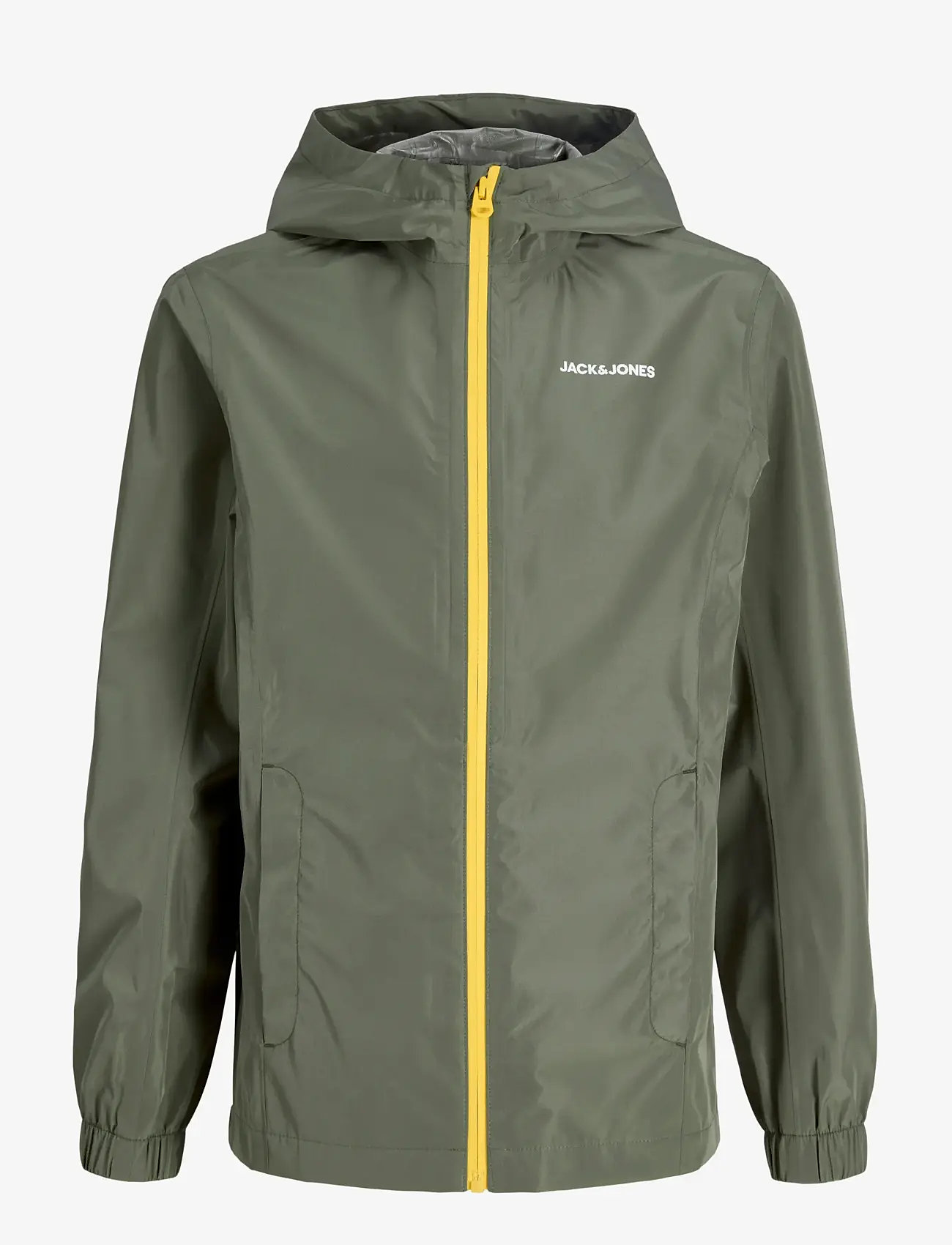 Jack & Jones - JJEFLYNN RAIN JACKET NOOS JNR - regnjakker - dusty olive - 1