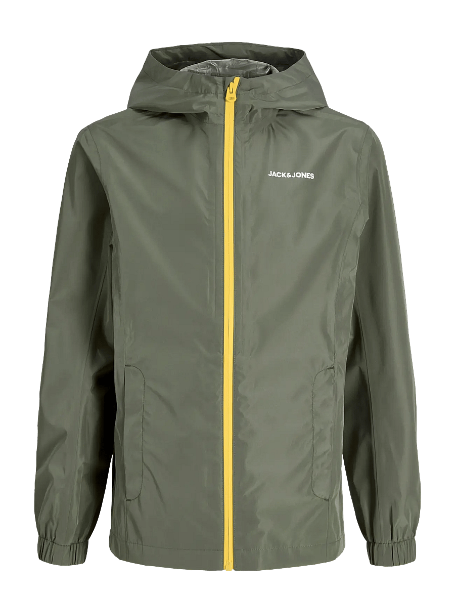 Jack & Jones - JJEFLYNN RAIN JACKET NOOS JNR - vihmajoped - dusty olive - 1