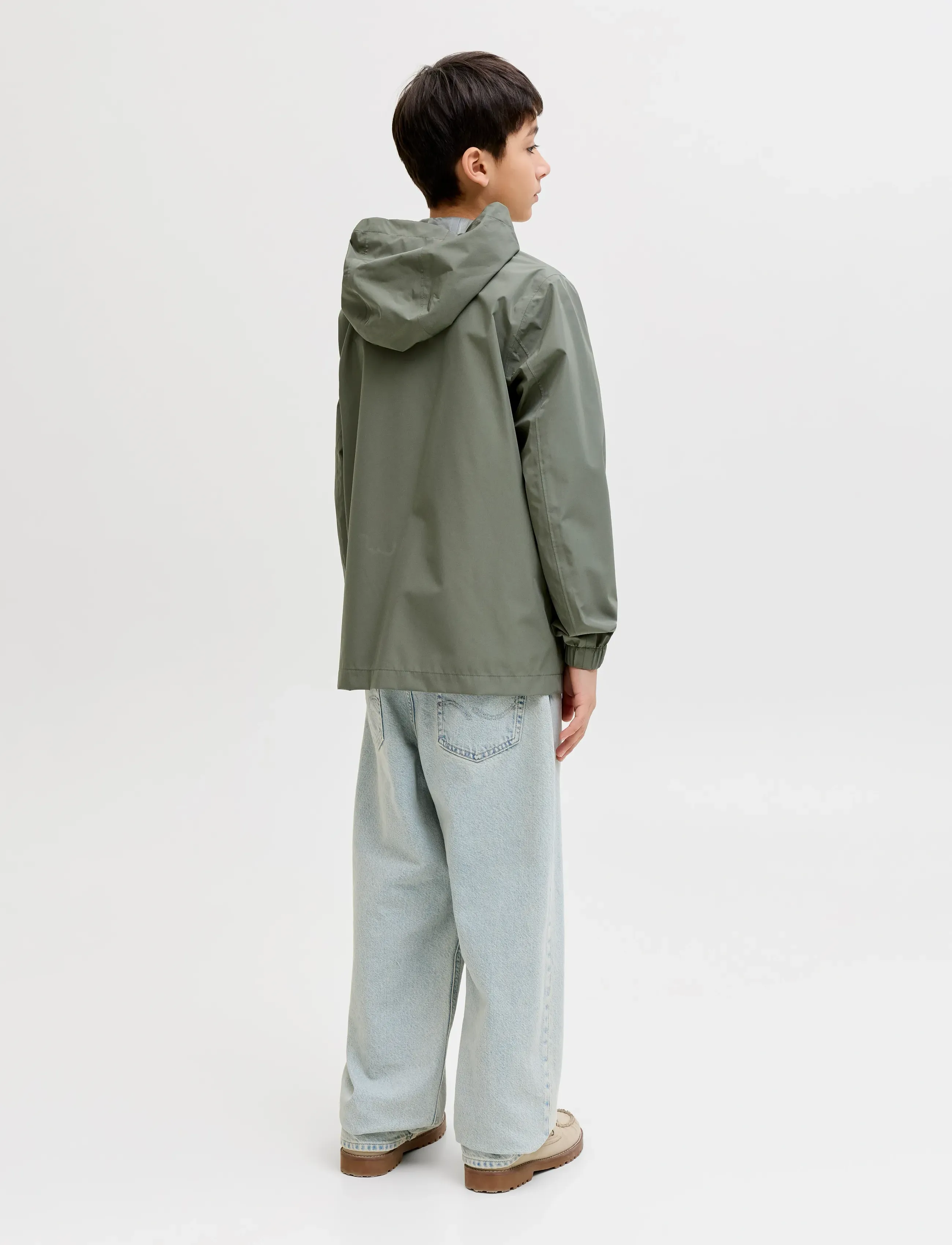 Jack & Jones - JJEFLYNN RAIN JACKET NOOS JNR - vihmajoped - dusty olive - 3