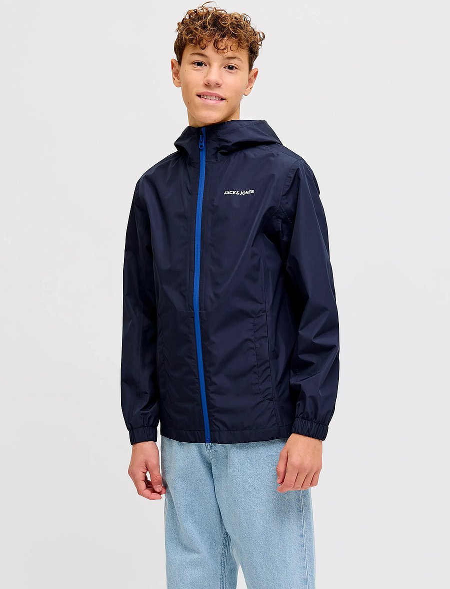 Jack & Jones - JJEFLYNN RAIN JACKET NOOS JNR - regnjackor - navy blazer - 0