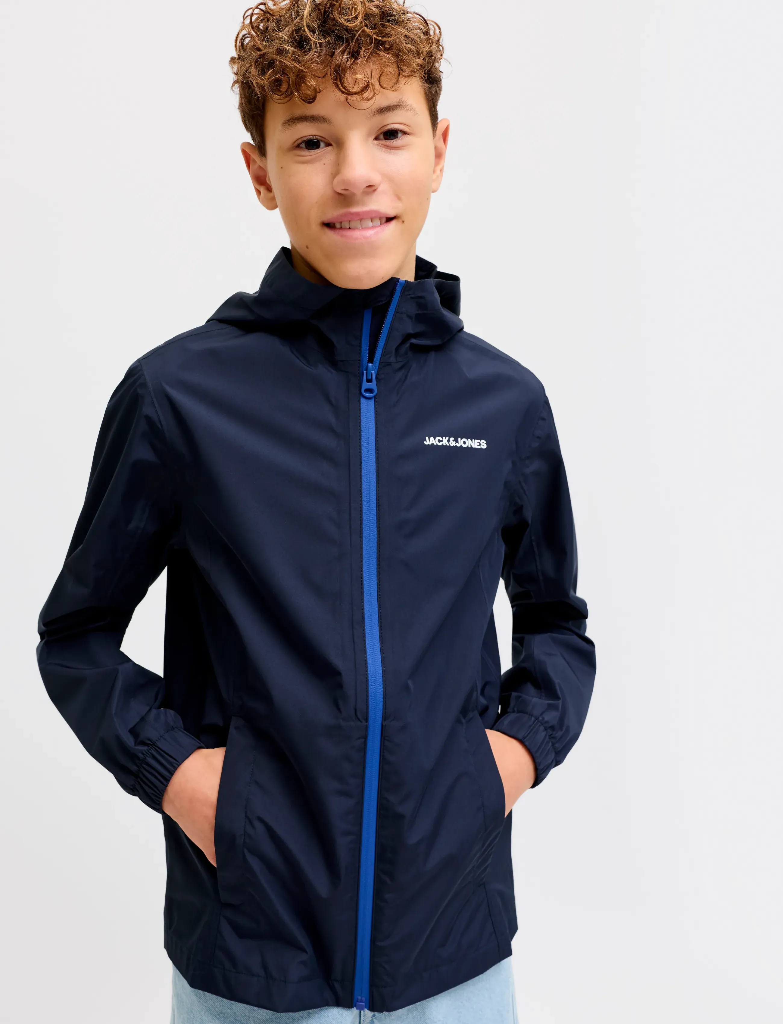 Jack & Jones - JJEFLYNN RAIN JACKET NOOS JNR - rain jackets - navy blazer - 5