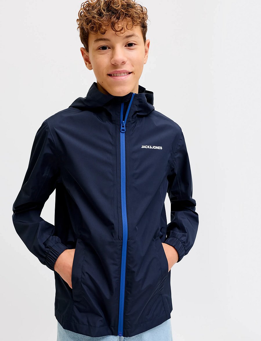 Jack & Jones - JJEFLYNN RAIN JACKET NOOS JNR - regnjackor - navy blazer - 5