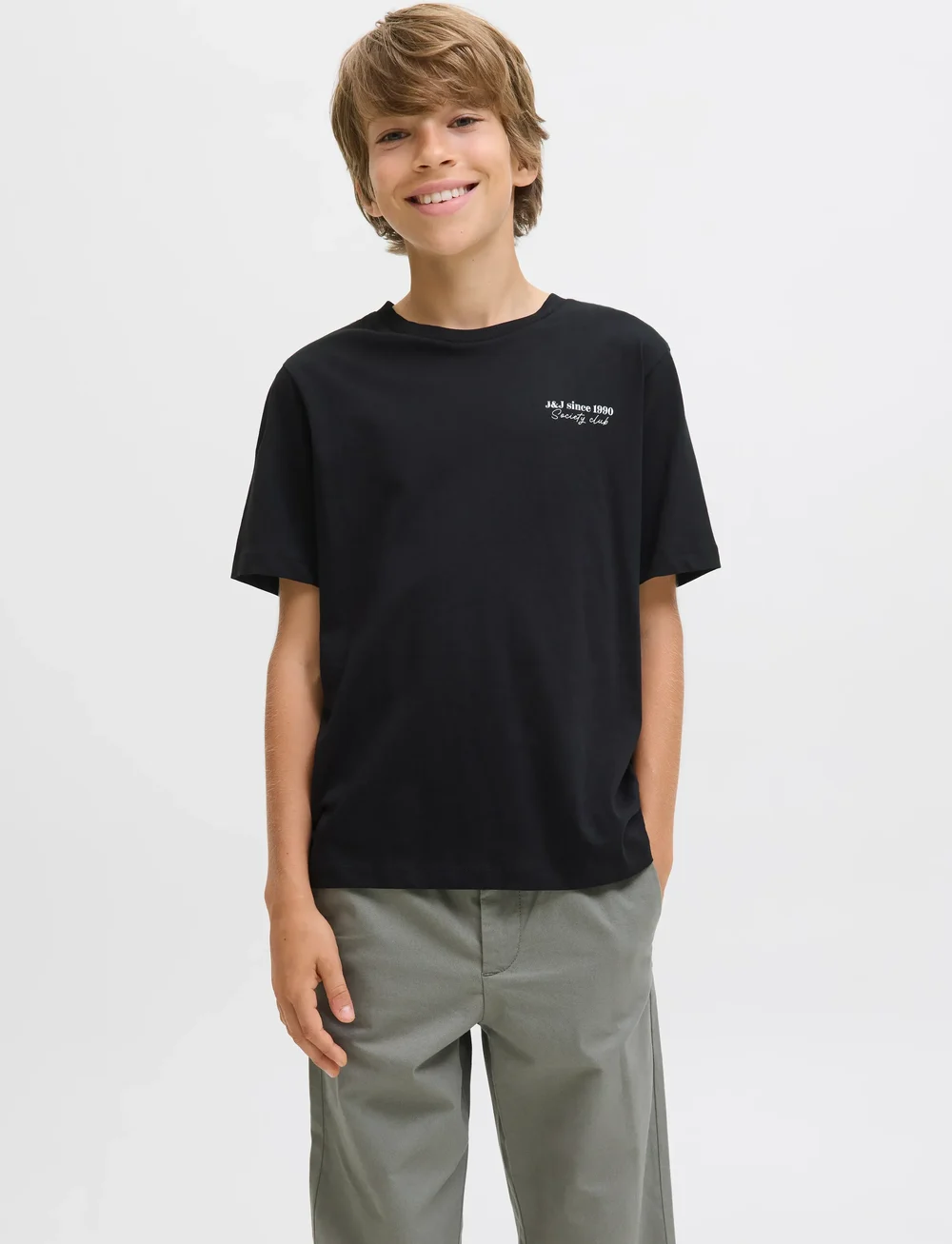 Jack & Jones - JJNINETY TEE SS CREW NECK JNR - lühikeste varrukatega t-särgid - black - 0