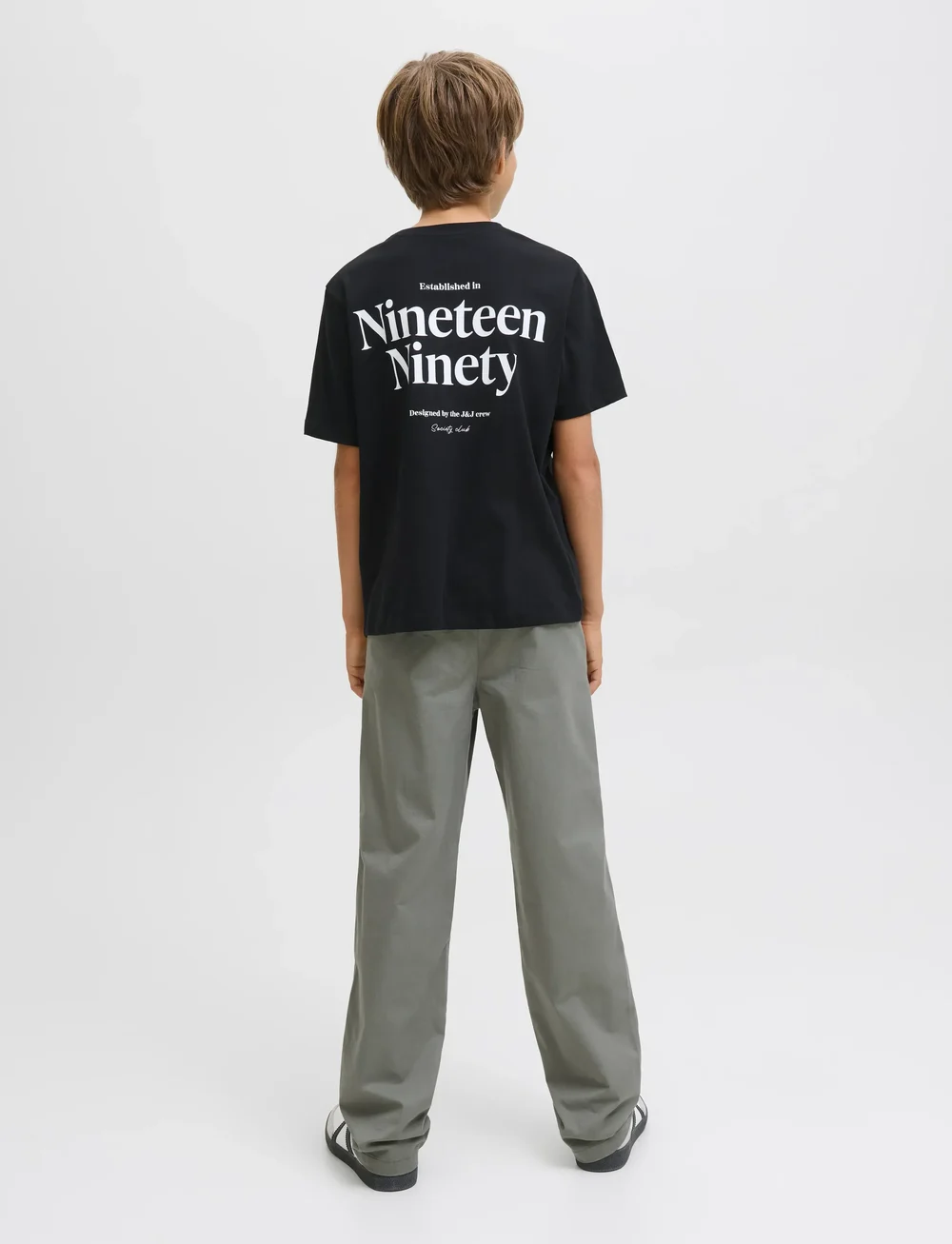 Jack & Jones - JJNINETY TEE SS CREW NECK JNR - lühikeste varrukatega t-särgid - black - 3