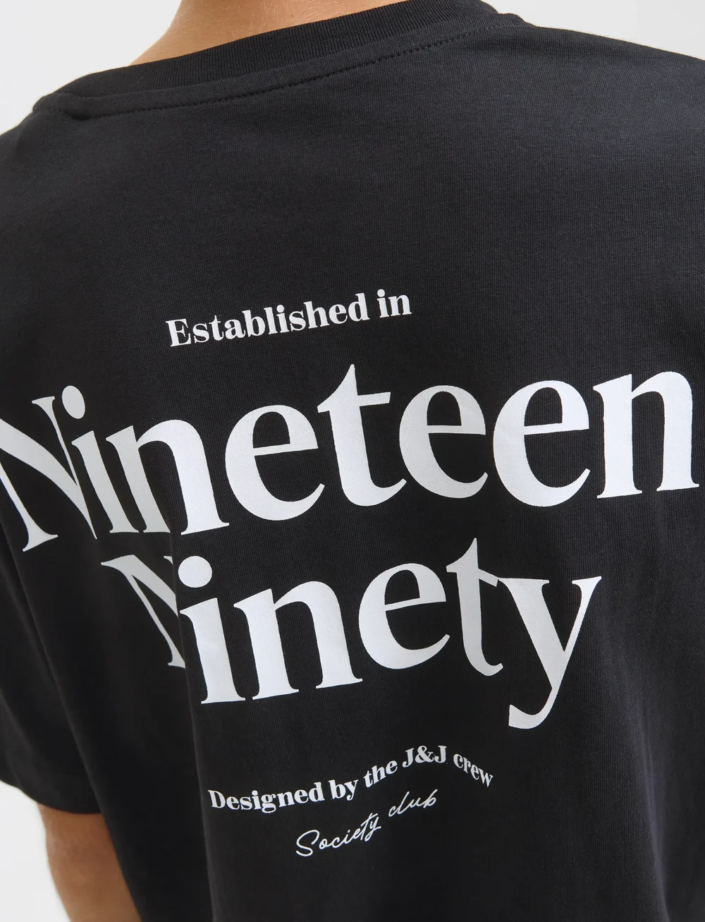 Jack & Jones - JJNINETY TEE SS CREW NECK JNR - lühikeste varrukatega t-särgid - black - 5