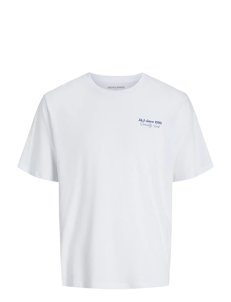 Jack & Jones - JJNINETY TEE SS CREW NECK JNR - short-sleeved t-shirts - white - 0