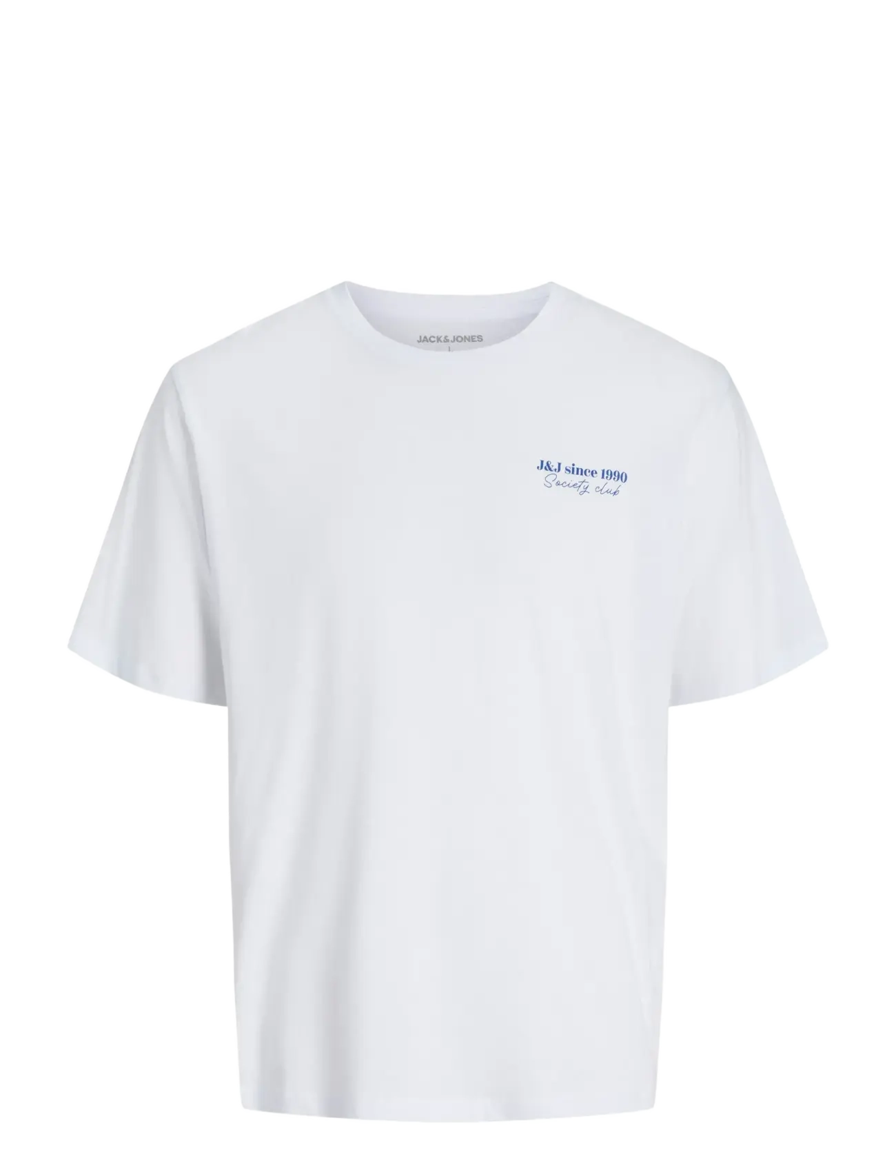Jack & Jones JJNINETY TEE SS CREW NECK JNR - Riided - WHITE / white