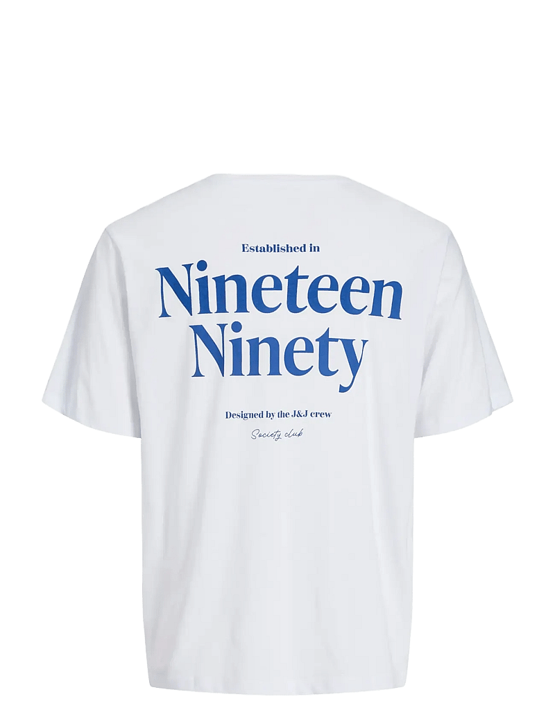 Jack & Jones - JJNINETY TEE SS CREW NECK JNR - short-sleeved t-shirts - white - 1
