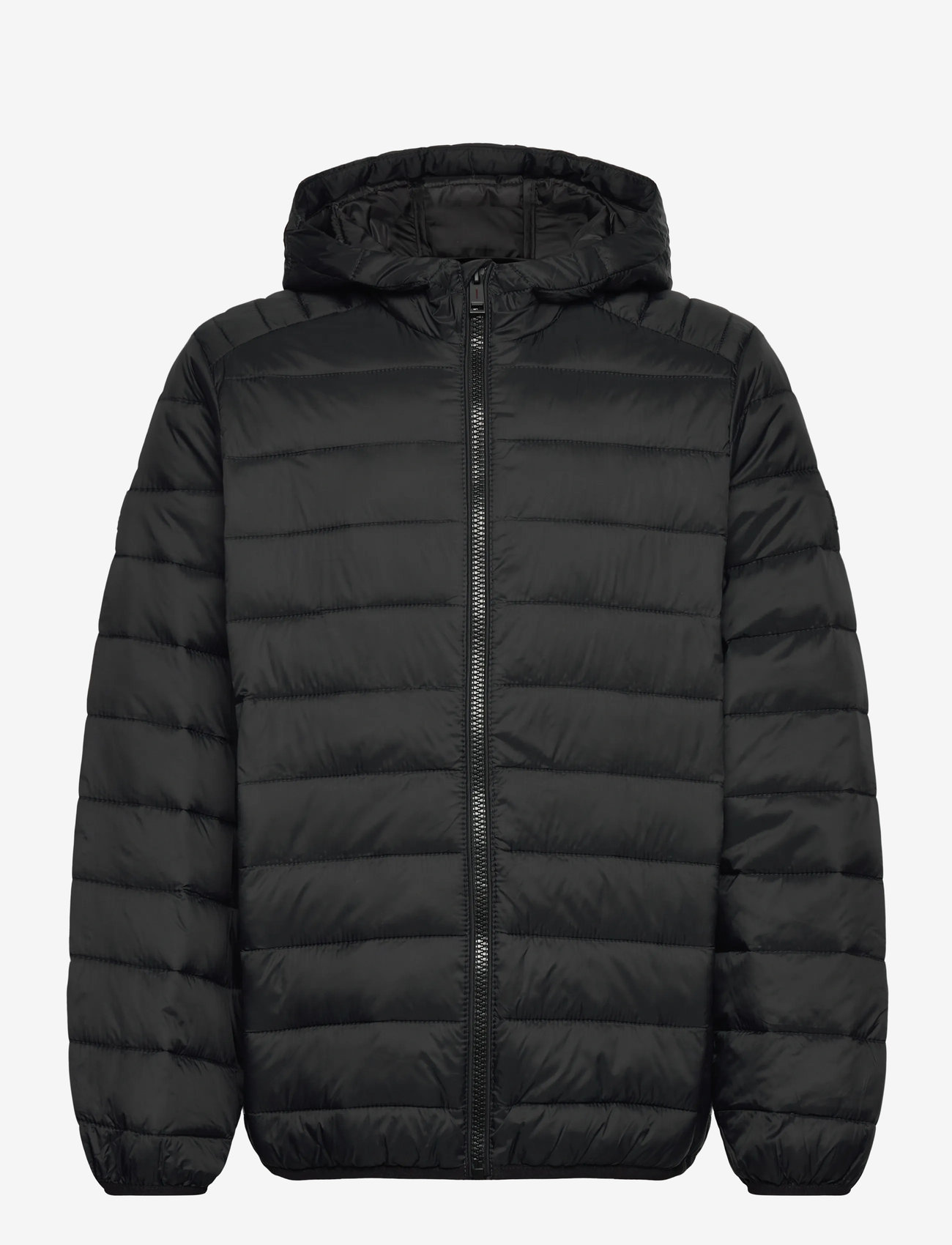 Jack & Jones - JJEBRADLEY LIGHT PUFFER HOOD JNR - talvejope - black - 0