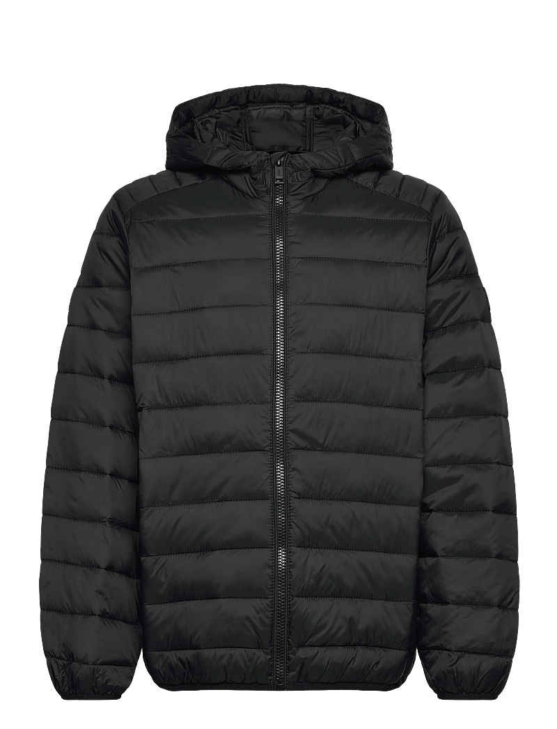 Jack & Jones - JJEBRADLEY LIGHT PUFFER HOOD JNR - talvejope - black - 0