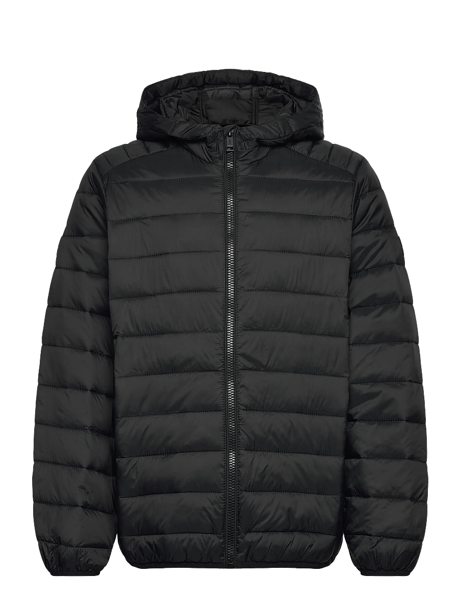 Jack & Jones - JJEBRADLEY LIGHT PUFFER HOOD JNR - vetrarjakkar - black - 1