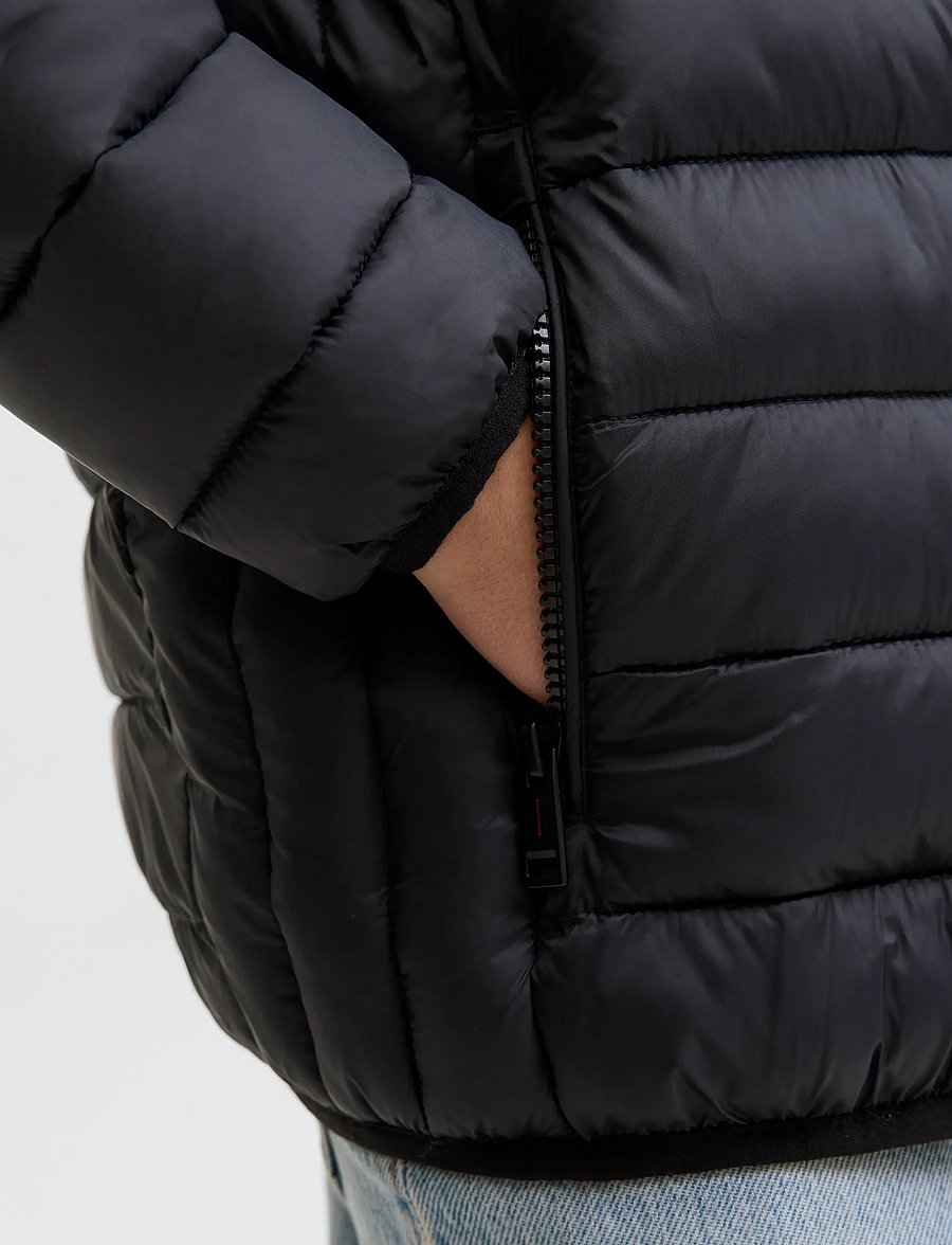 Jack & Jones - JJEBRADLEY LIGHT PUFFER HOOD JNR - vetrarjakkar - black - 5