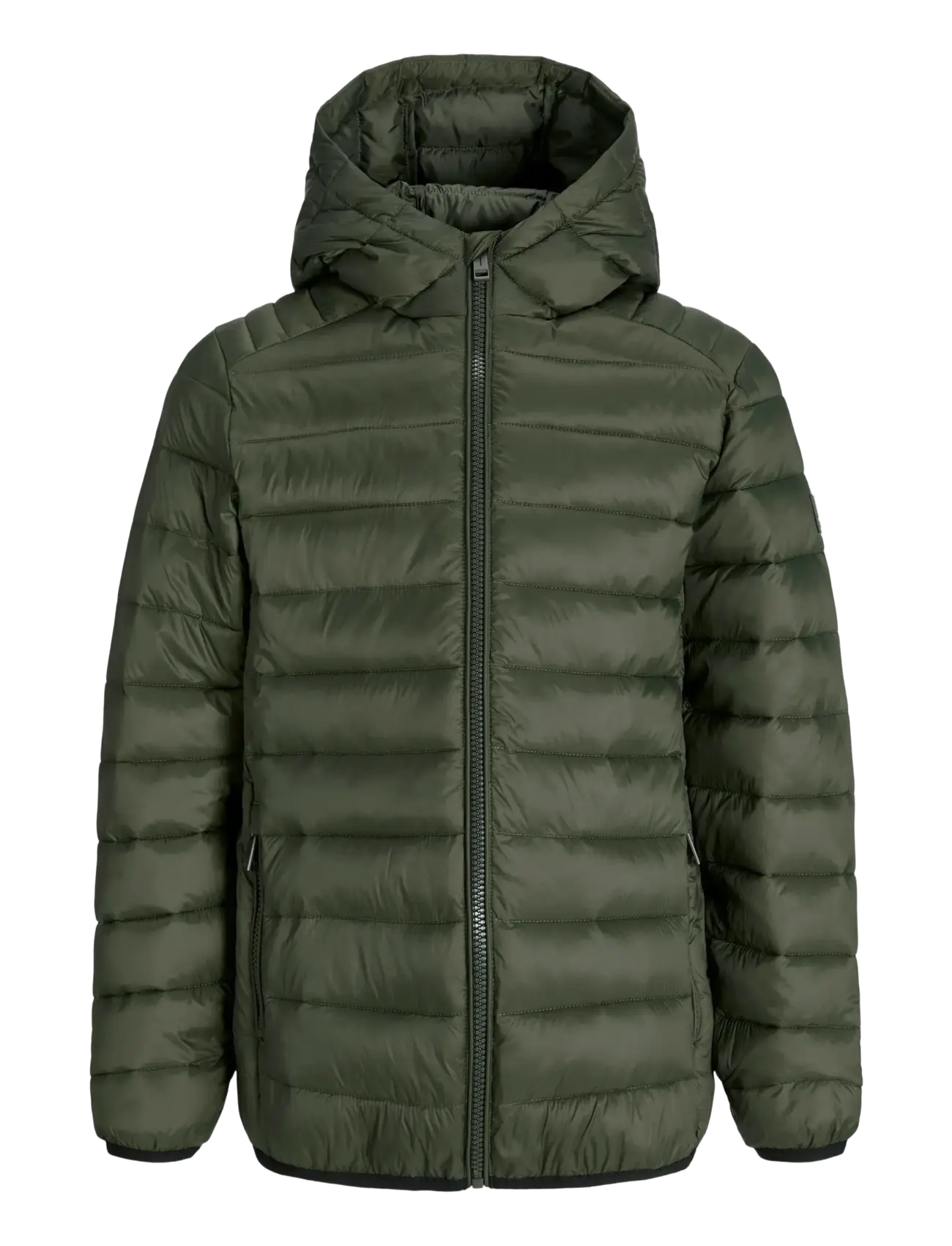 JACK & JONES Jjebradley Hell Puffer Hood Jnr Khaki - 176 - Kinder