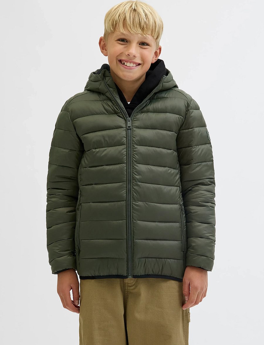 Jack & Jones - JJEBRADLEY LIGHT PUFFER HOOD JNR - winterjacke - rosin - 0