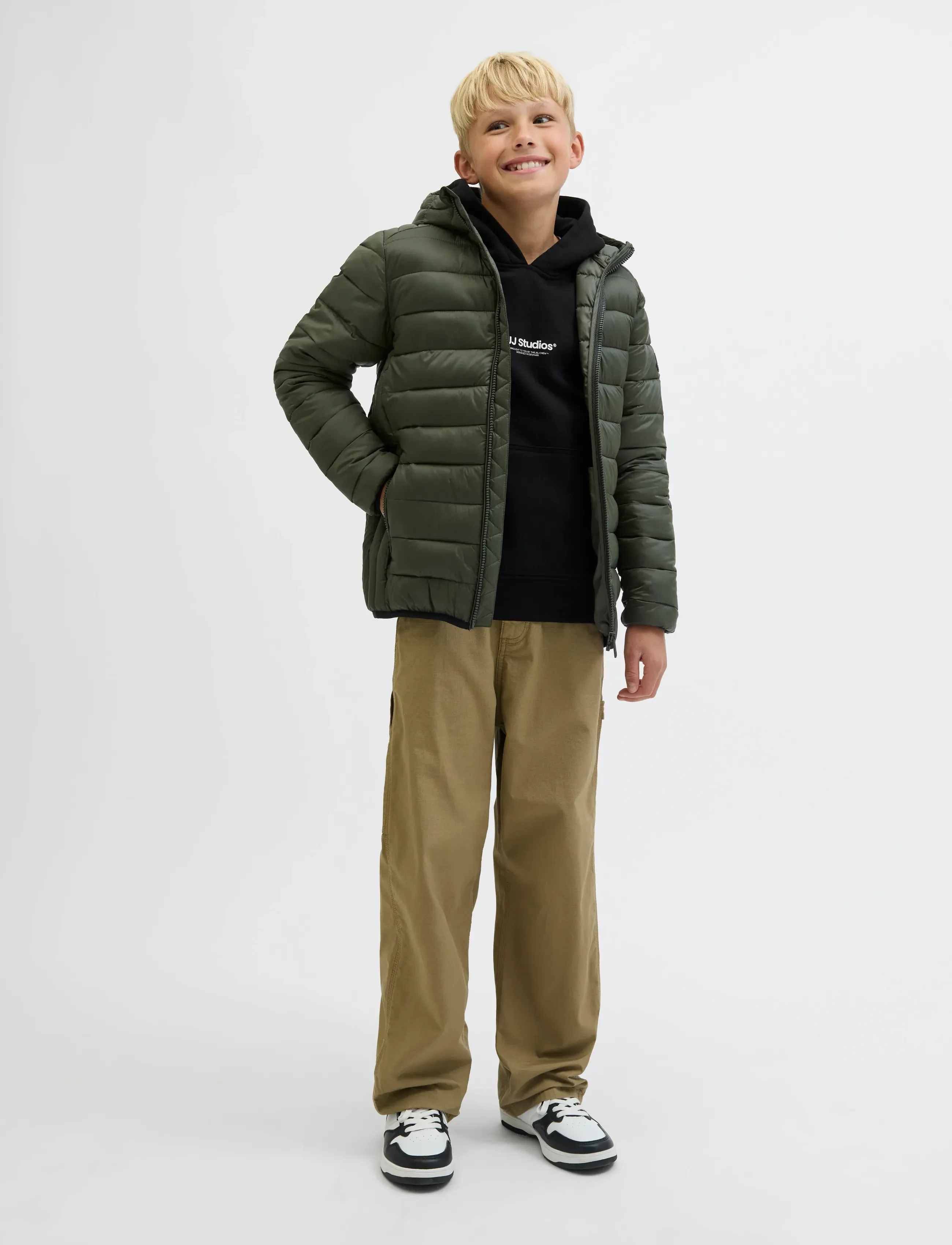 Jack & Jones - JJEBRADLEY LIGHT PUFFER HOOD JNR - winterjacke - rosin - 4