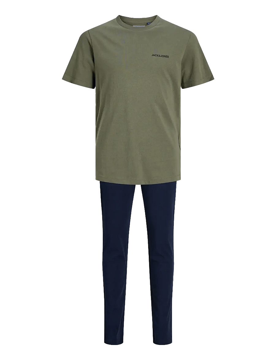 Jack & Jones - JACEVEREST SS TEE AND PANTS SET W JNR - beetle - 1