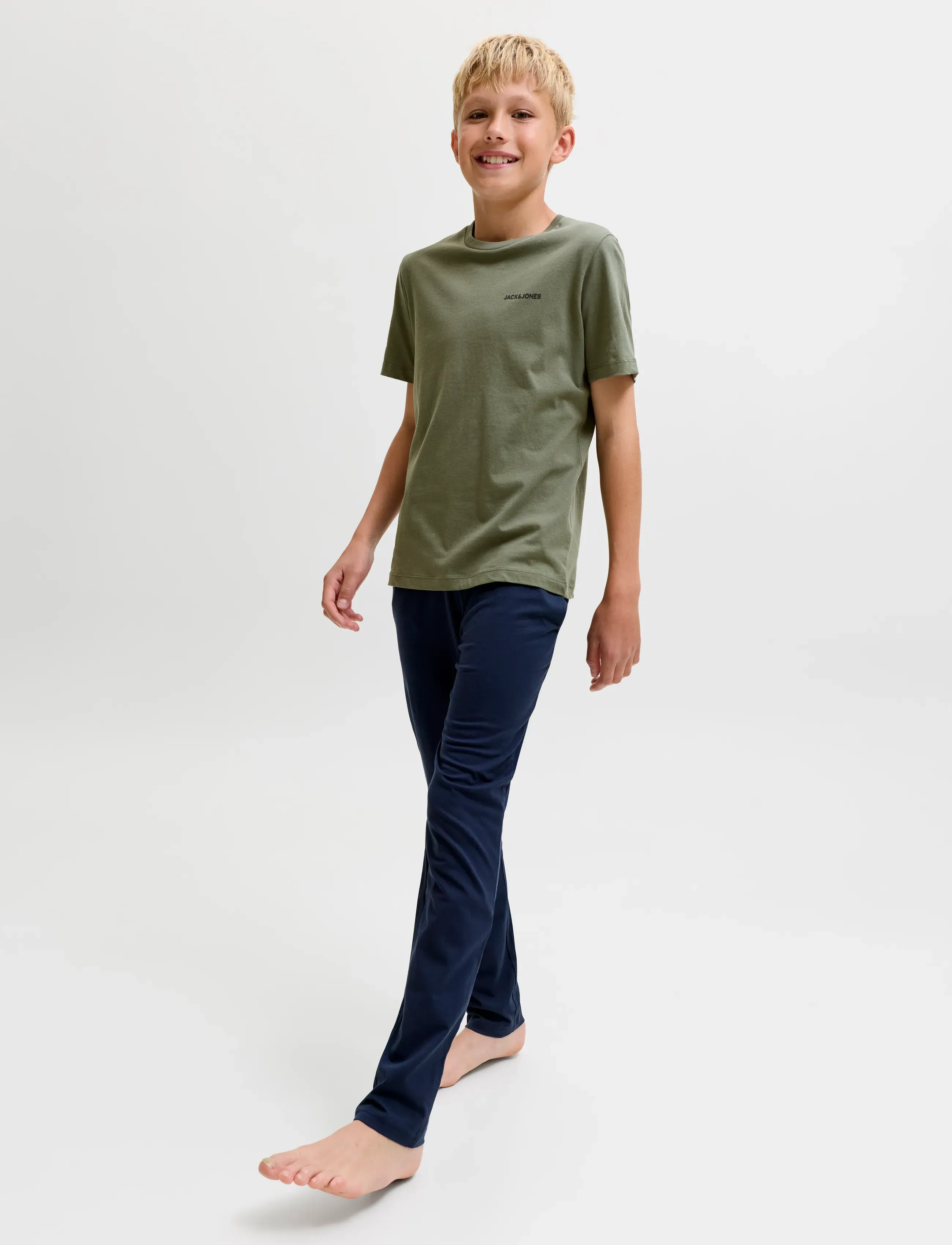 Jack & Jones - JACEVEREST SS TEE AND PANTS SET W JNR - beetle - 5