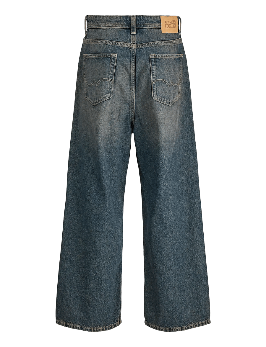 Jack & Jones - JJIRON JJORIGINAL SQ 311 JNR - hosen mit weitem bein - blue denim - 1