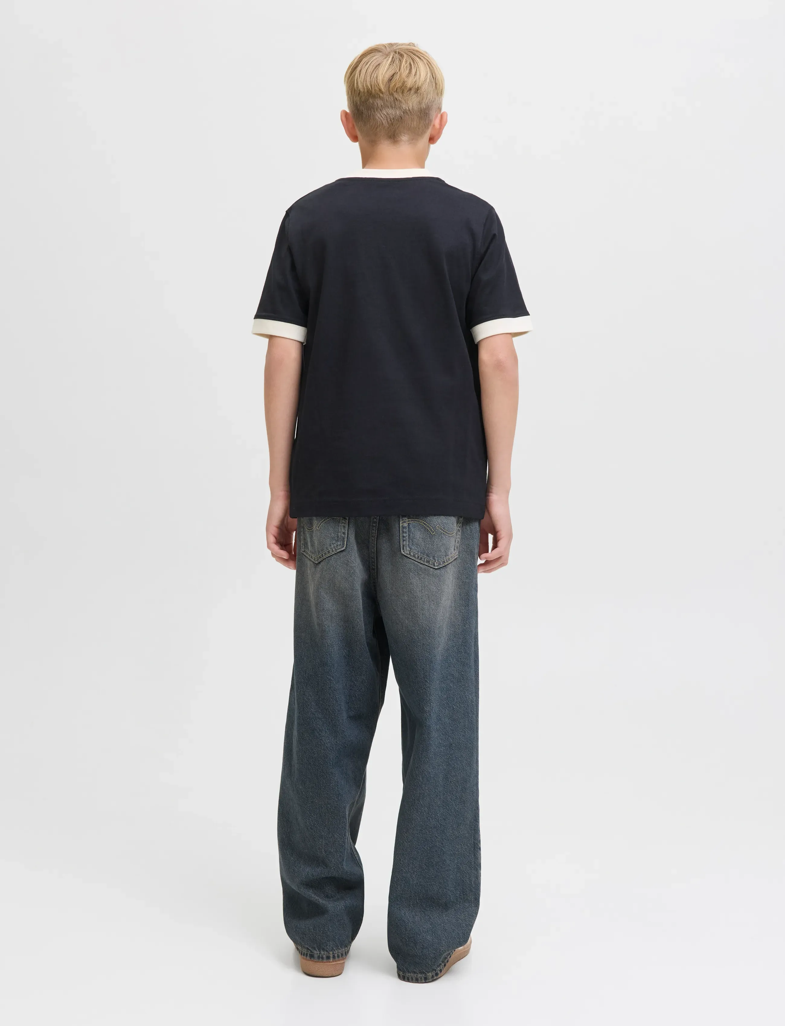 Jack & Jones - JJIRON JJORIGINAL SQ 311 JNR - hosen mit weitem bein - blue denim - 3