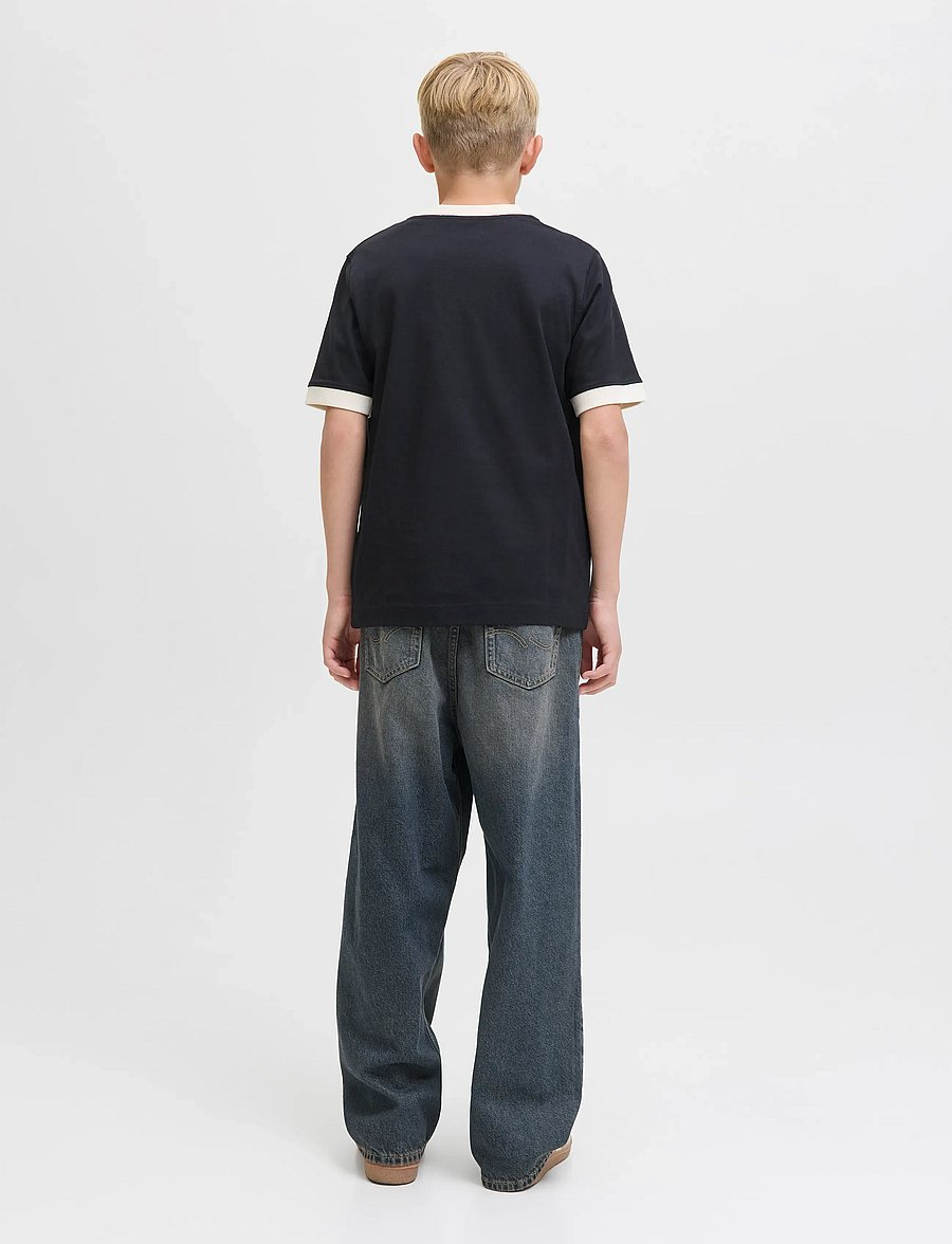 Jack & Jones - JJIRON JJORIGINAL SQ 311 JNR - hosen mit weitem bein - blue denim - 3