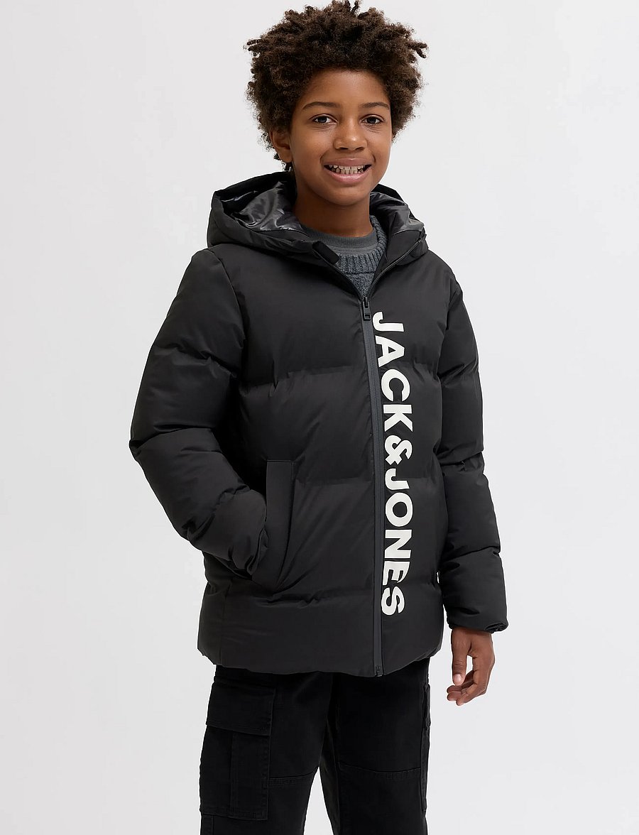 Jack & Jones - JJKAITO PUFFER JACKET LN JNR - veste d'hiver - black - 0