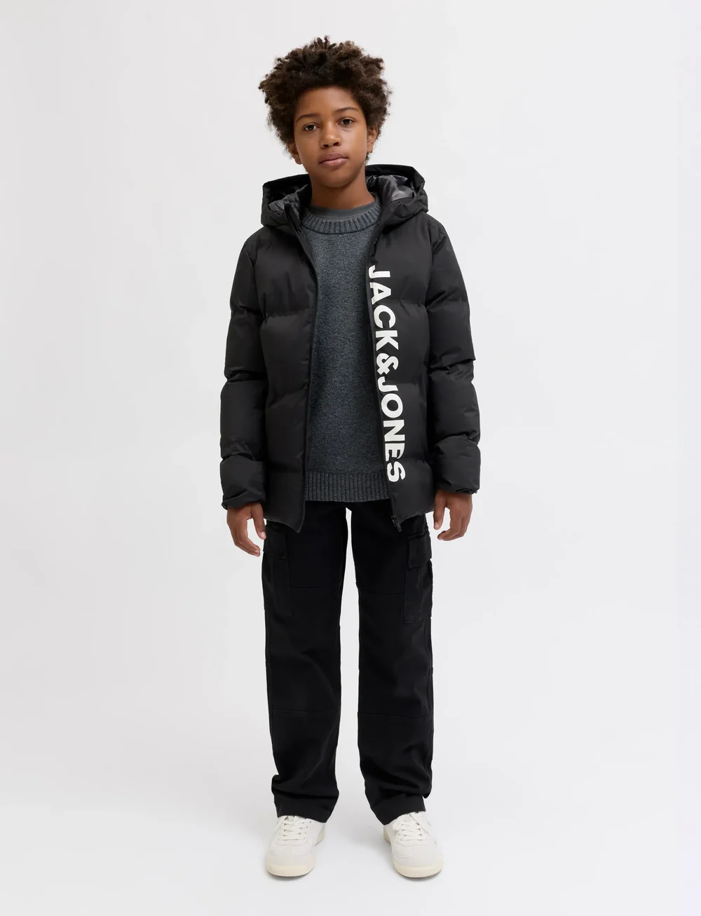 Jack & Jones - JJKAITO PUFFER JACKET LN JNR - winterjacke - black - 5