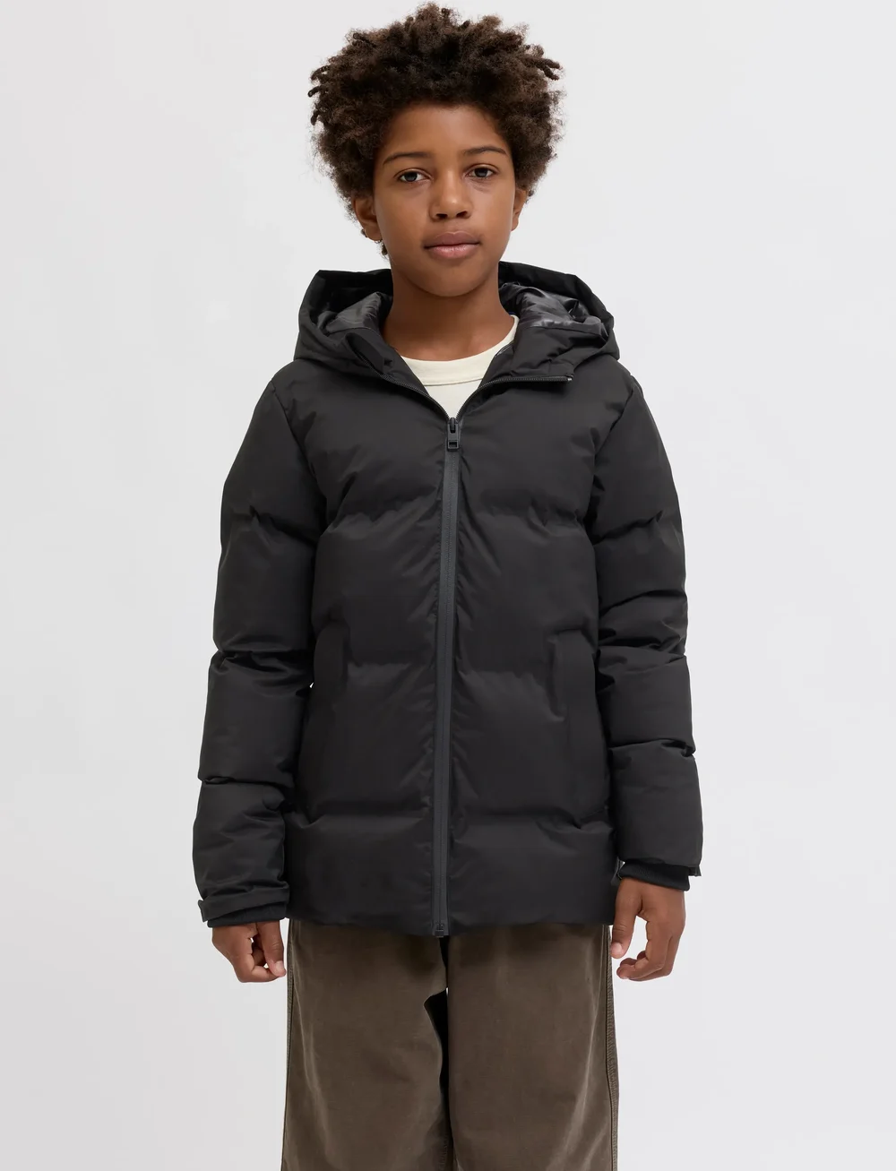 Jack & Jones - JJKAITO PUFFER JACKET LN JNR - winterjacke - black - 0