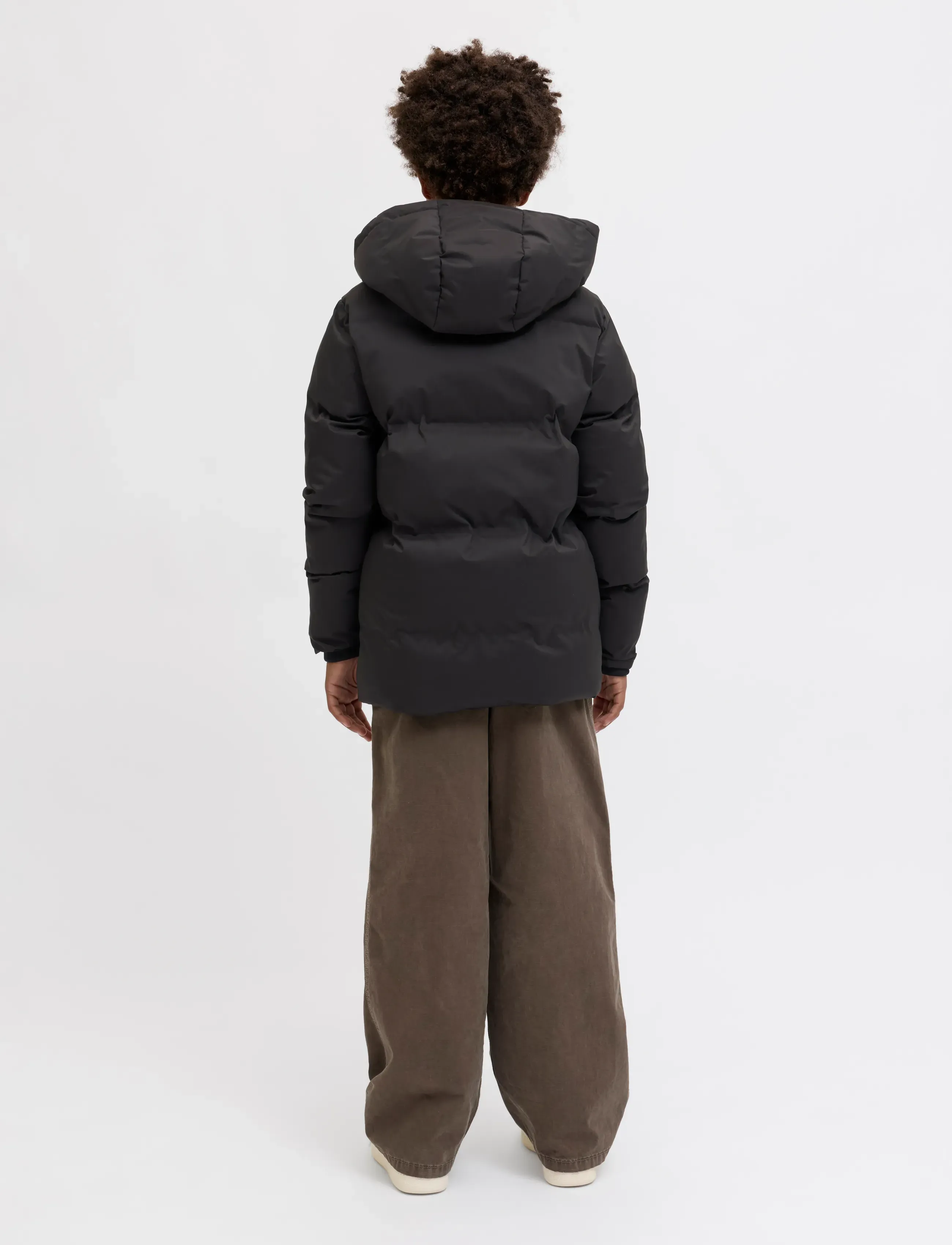 Jack & Jones - JJKAITO PUFFER JACKET LN JNR - vinterjakker - black - 2