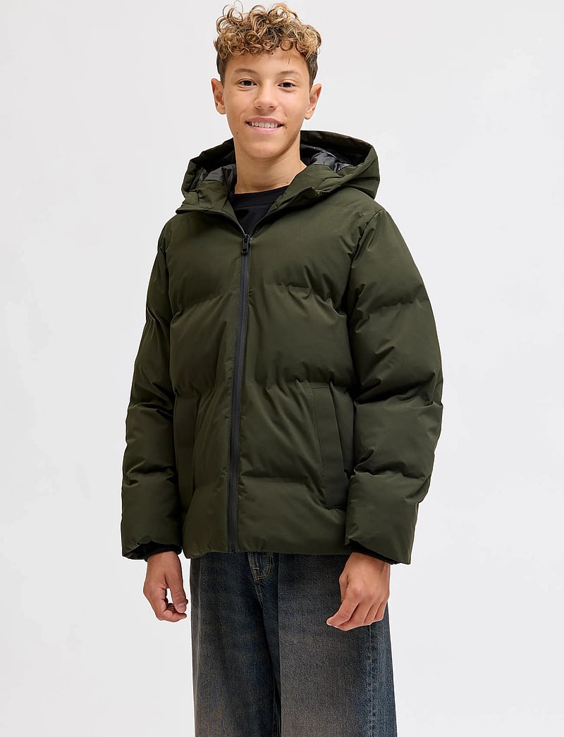 Jack & Jones - JJKAITO PUFFER JACKET LN JNR - talvejope - rosin - 0