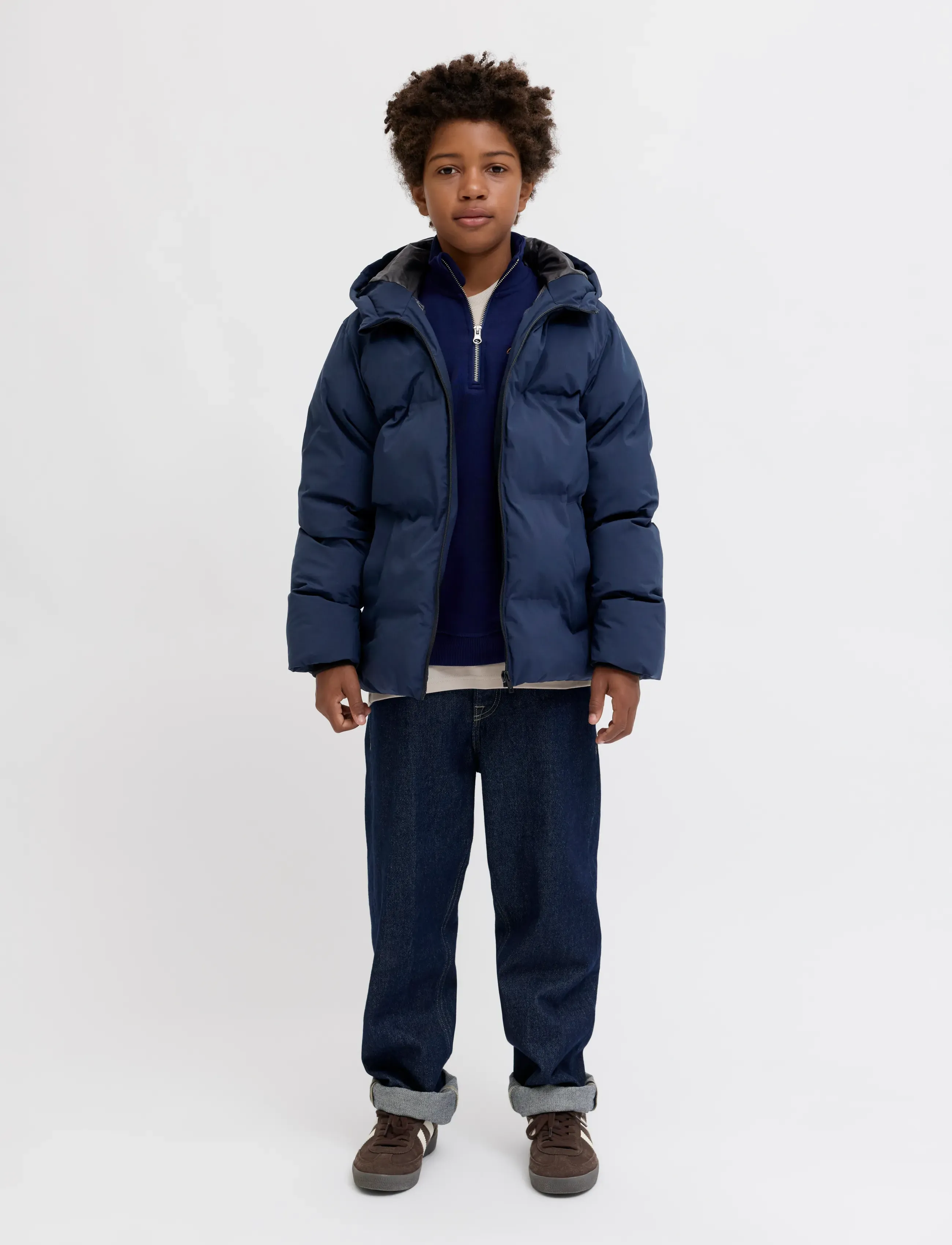 Jack & Jones - JJKAITO PUFFER JACKET LN JNR - winterjacke - sky captain - 0