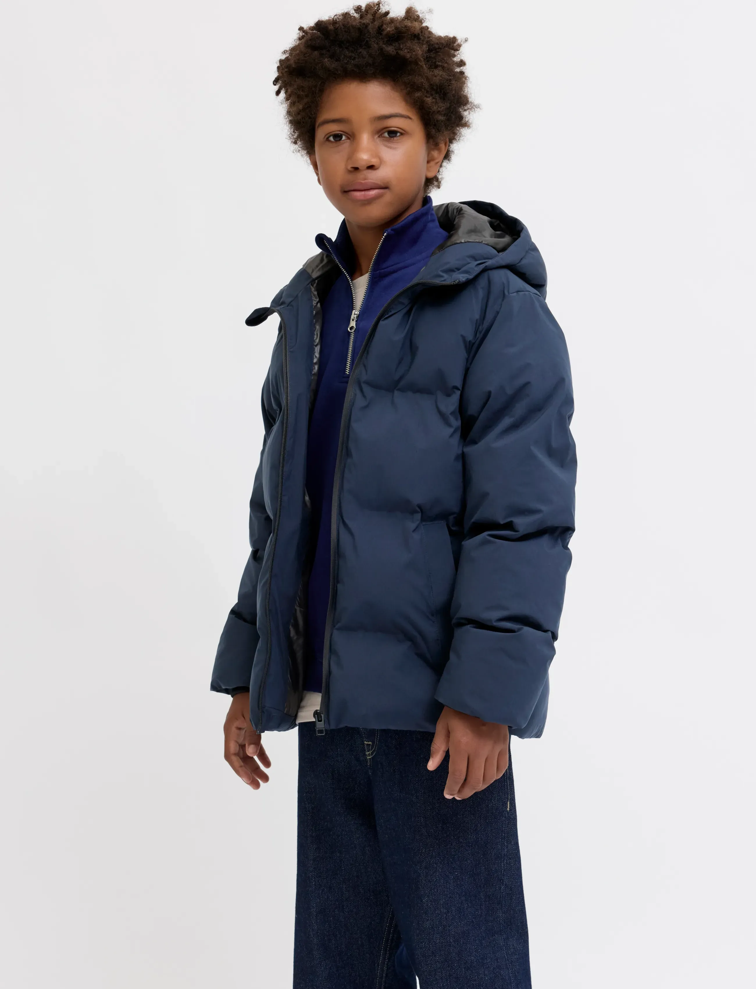 Jack & Jones - JJKAITO PUFFER JACKET LN JNR - winterjacke - sky captain - 4