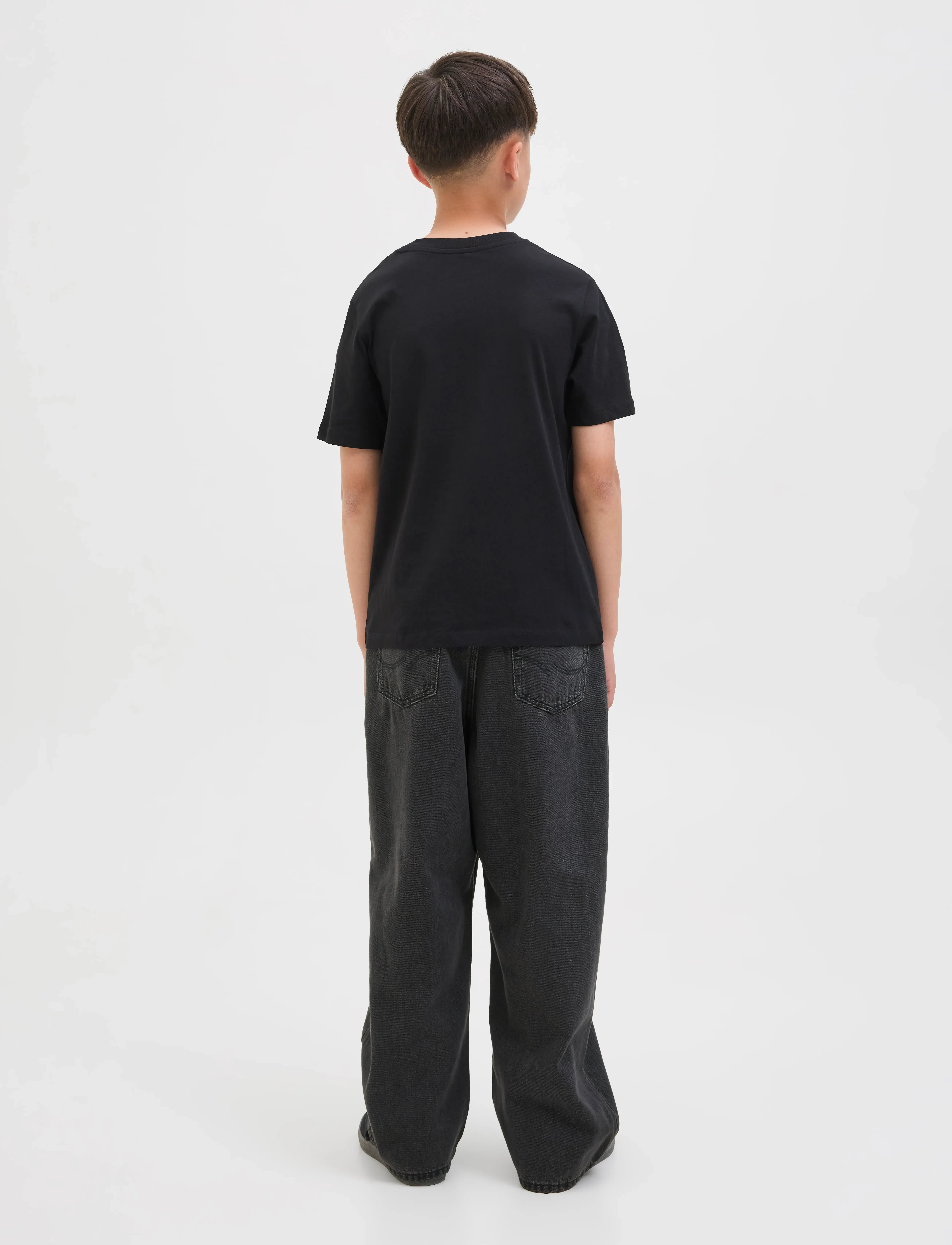 Jack & Jones - JJIRON JJORIGINAL AKM 823 NOOS JNR - laia säärega teksad - black denim - 3