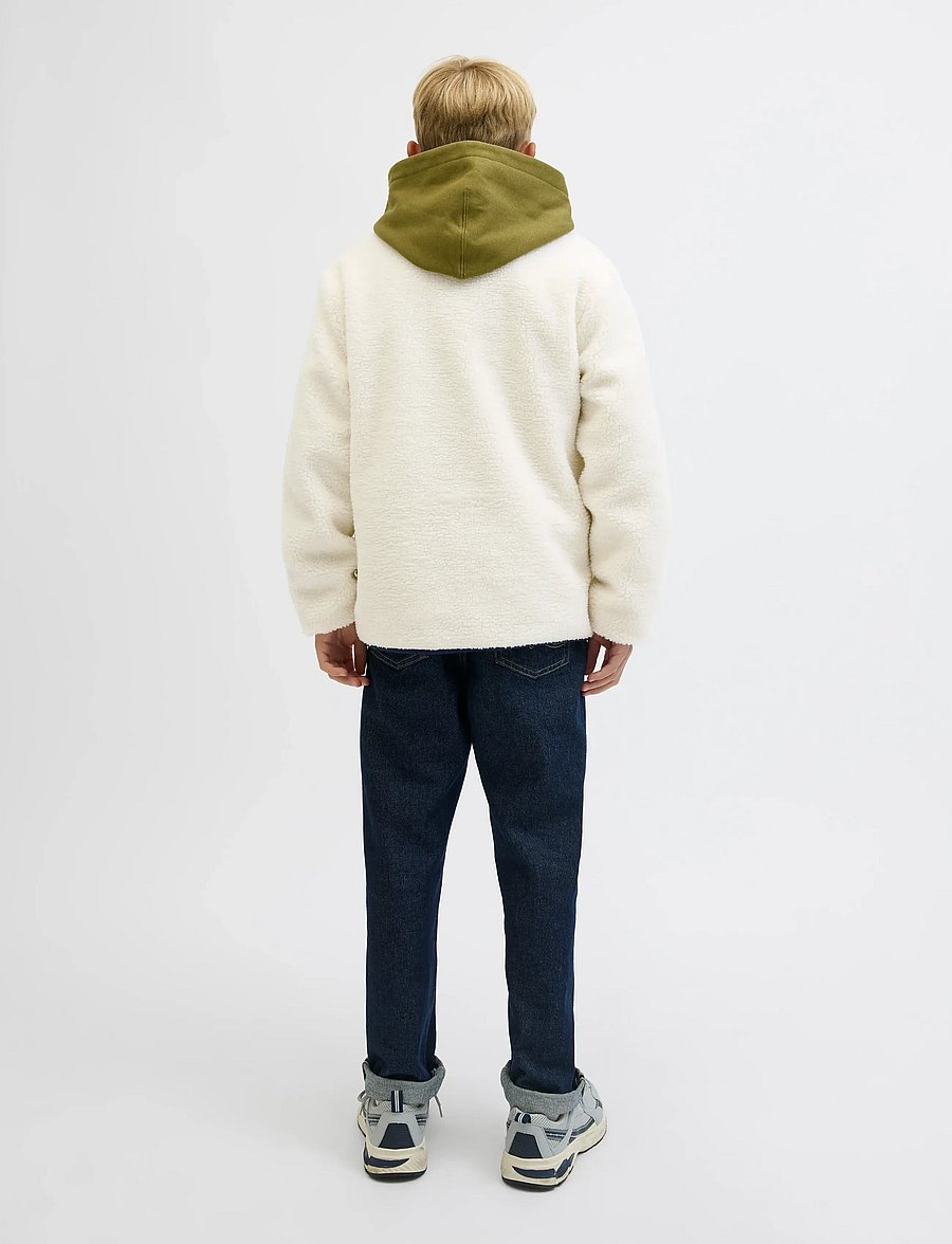 Jack & Jones - JORNORREBRO TEDDY JACKET JNR - fleecejacken - cloud dancer - 2