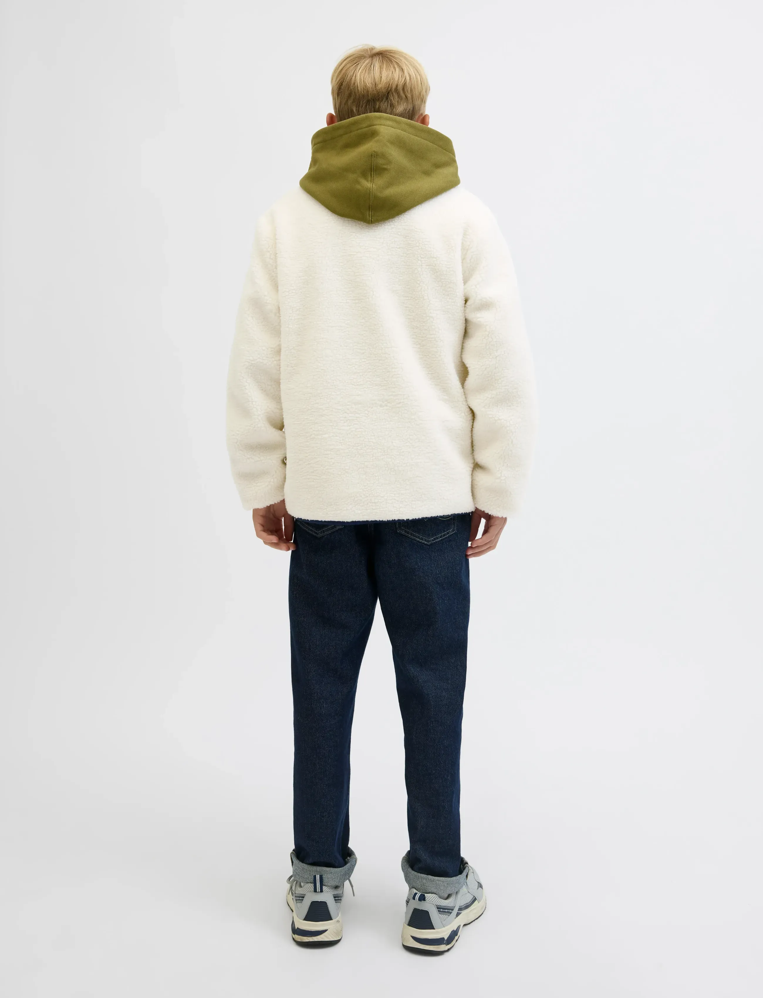 Jack & Jones - JORNORREBRO TEDDY JACKET JNR - fleecejakker - cloud dancer - 2