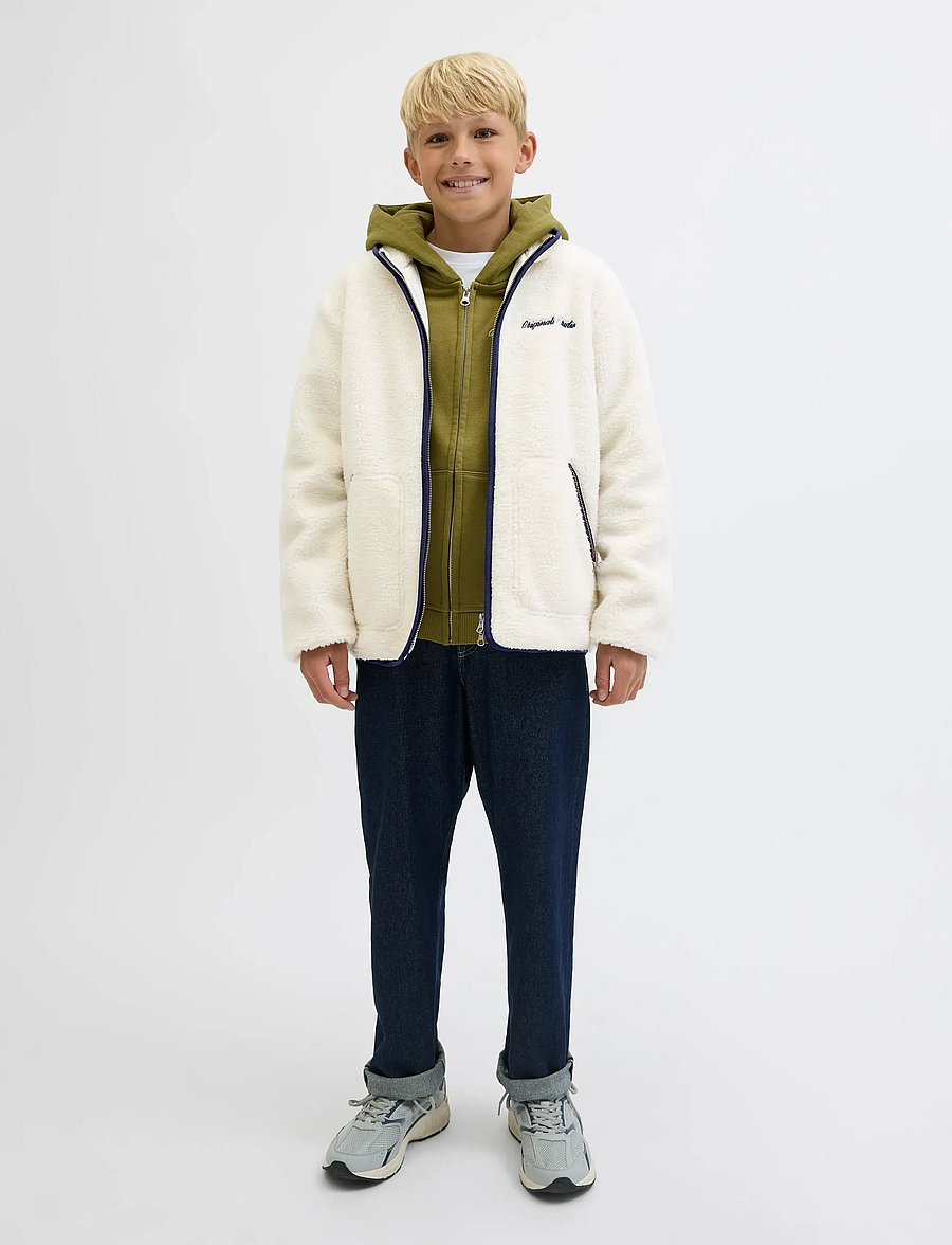 Jack & Jones - JORNORREBRO TEDDY JACKET JNR - fleecejacken - cloud dancer - 5