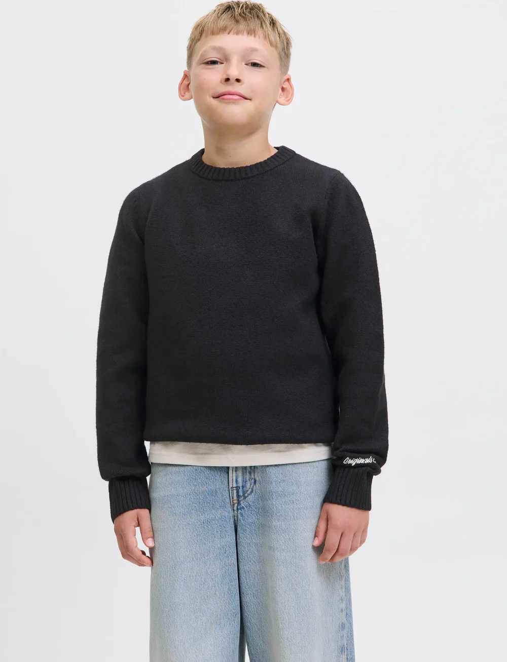 Jack & Jones - JORNORREBRO KNIT CREW NECK SN JNR - pullover - black - 0