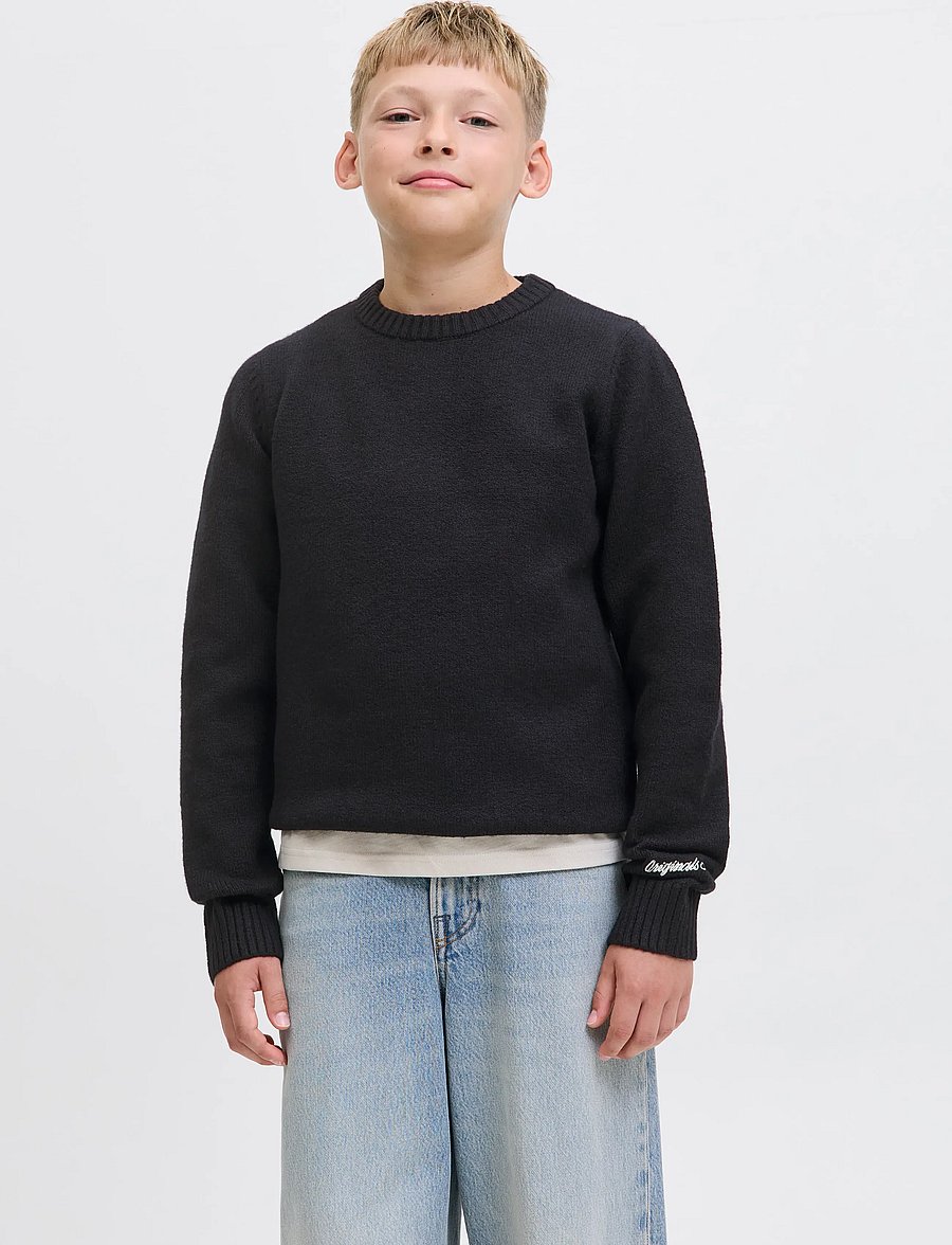 Jack & Jones - JORNORREBRO KNIT CREW NECK SN JNR - džemprid - black - 0