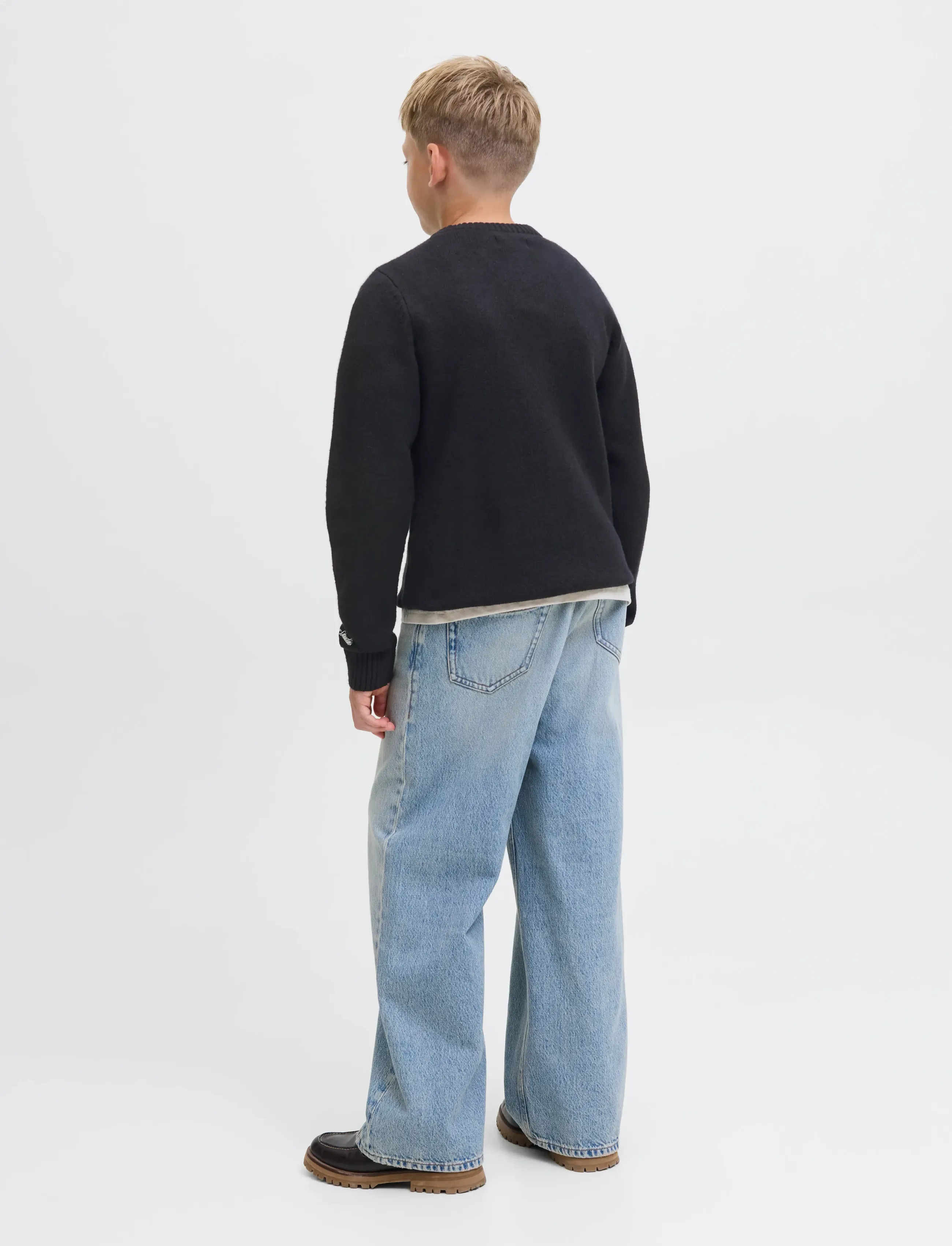 Jack & Jones - JORNORREBRO KNIT CREW NECK SN JNR - džemprid - black - 2