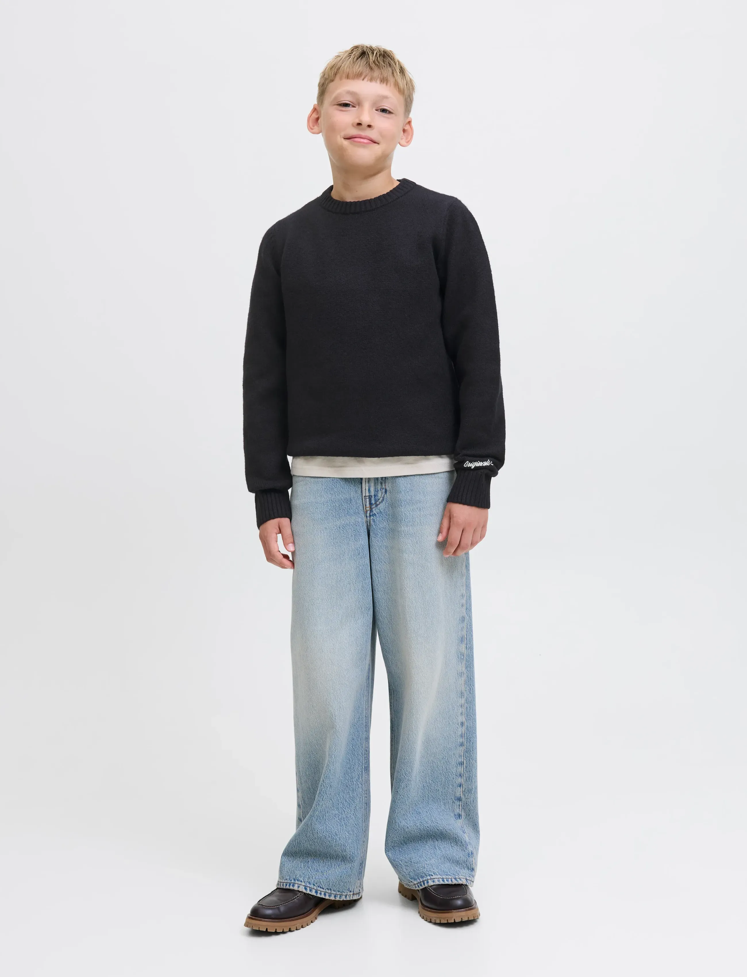 Jack & Jones - JORNORREBRO KNIT CREW NECK SN JNR - džemprid - black - 3