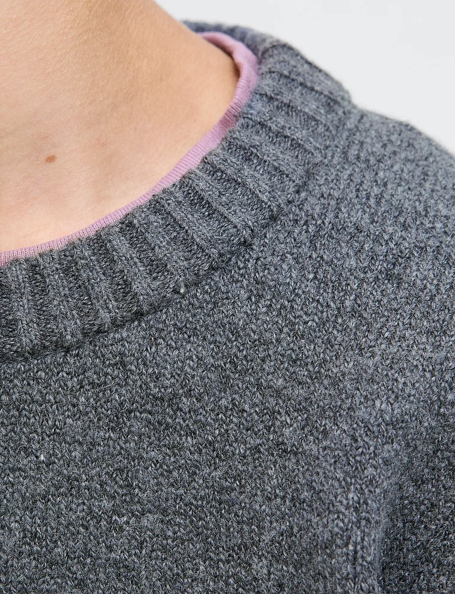 Jack & Jones - JORNORREBRO KNIT CREW NECK SN JNR - džemprid - dark grey melange - 3