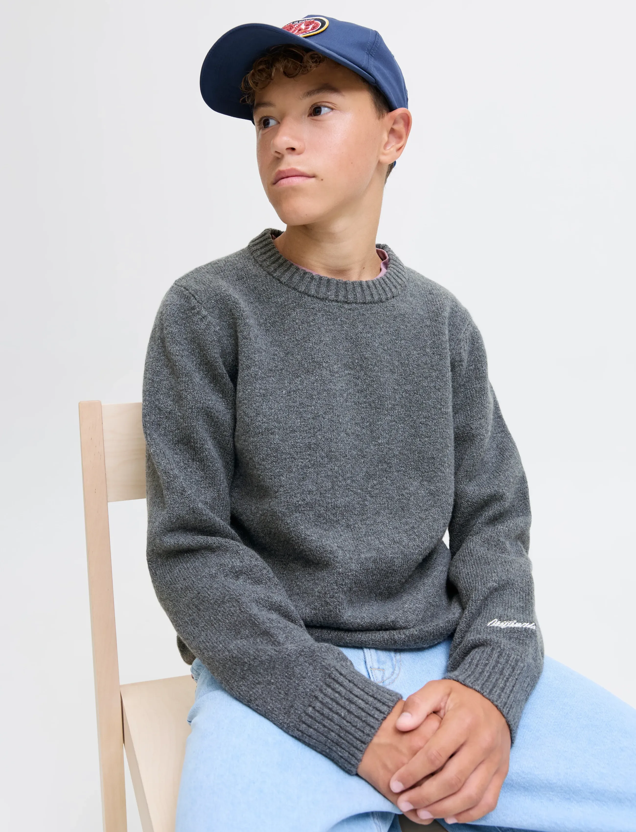 Jack & Jones - JORNORREBRO KNIT CREW NECK SN JNR - džemprid - dark grey melange - 4