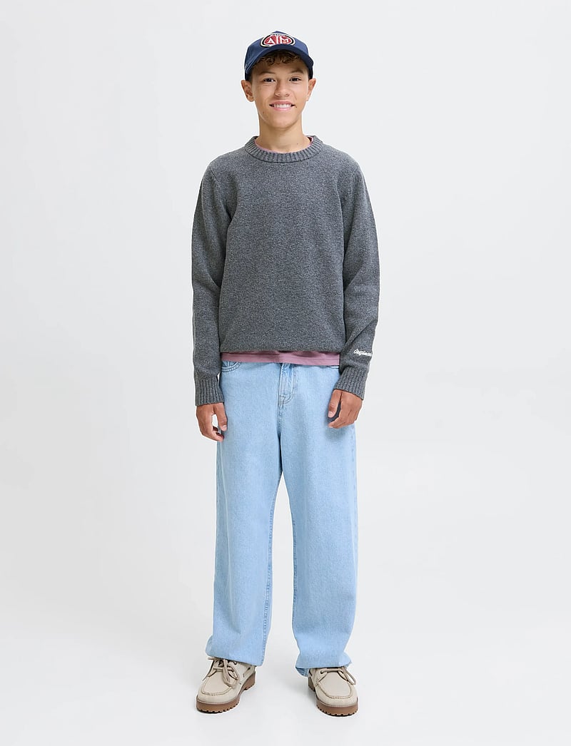 Jack & Jones - JORNORREBRO KNIT CREW NECK SN JNR - pullover - dark grey melange - 5