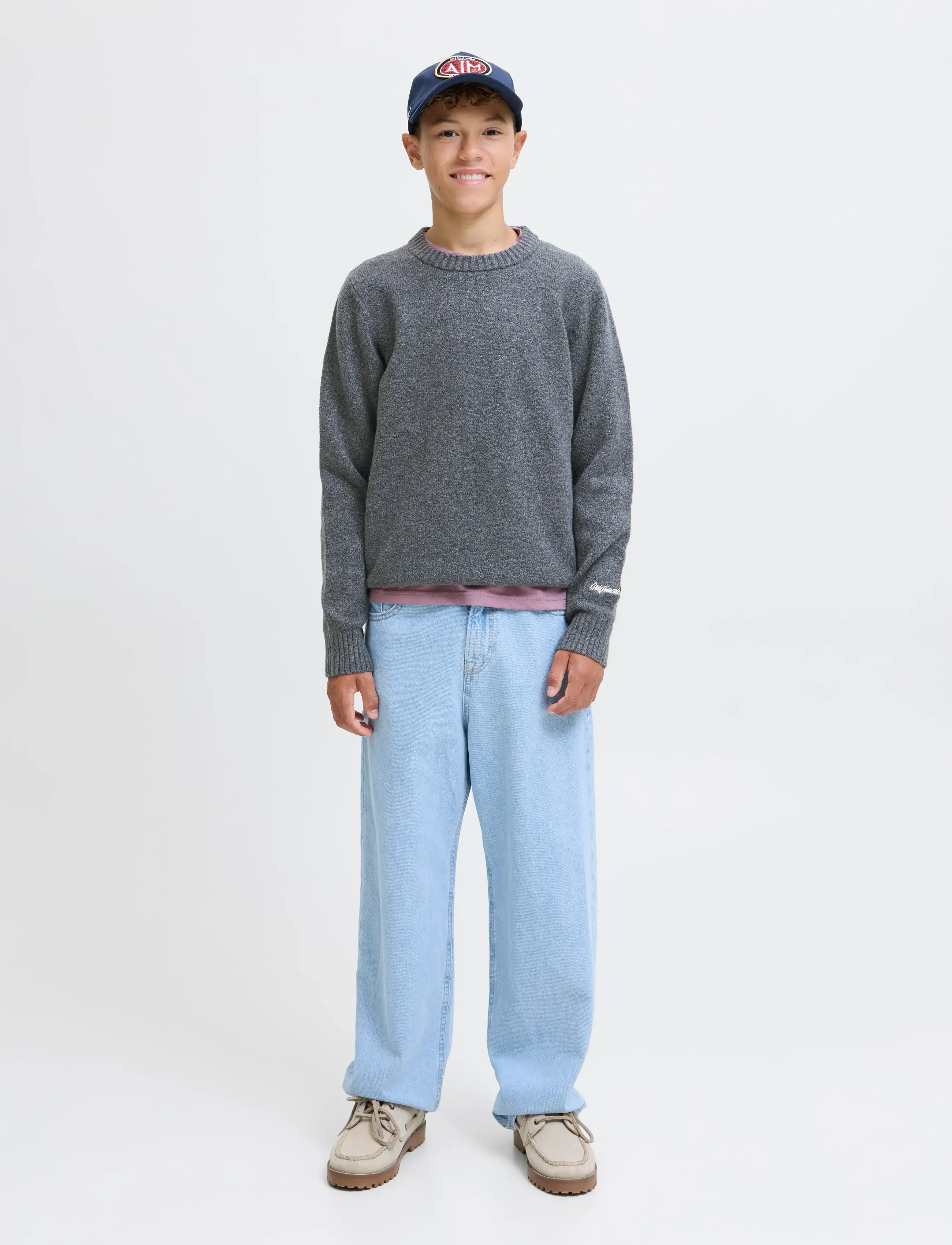 Jack & Jones - JORNORREBRO KNIT CREW NECK SN JNR - džemprid - dark grey melange - 5