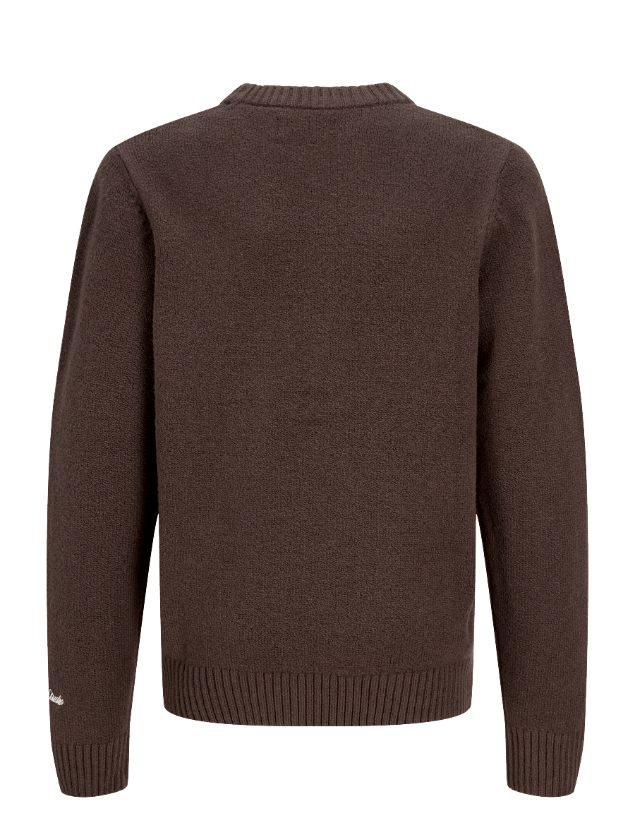 Jack & Jones - JORNORREBRO KNIT CREW NECK SN JNR - trøjer - mulch - 1