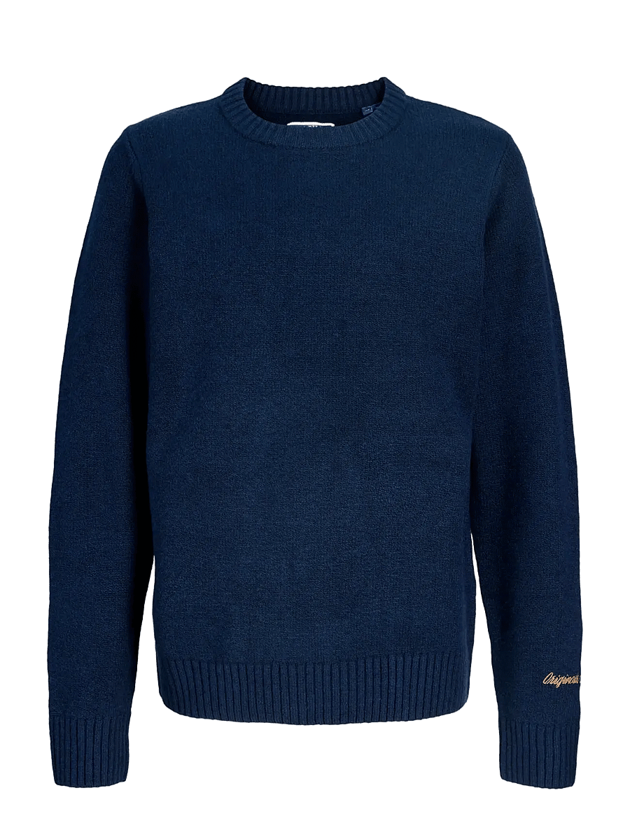 Jack & Jones - JORNORREBRO KNIT CREW NECK SN JNR - trøjer - ocean cavern - 1